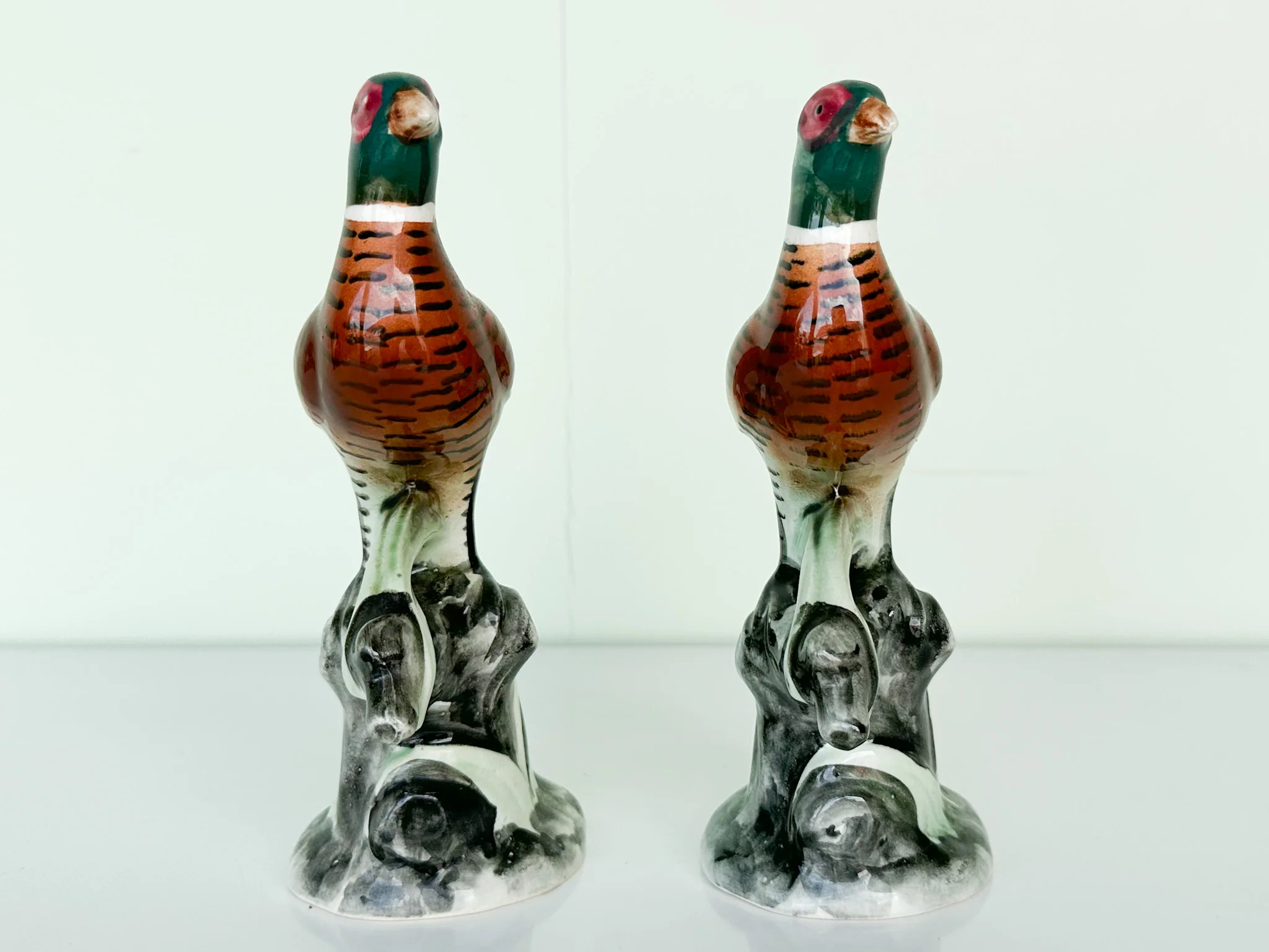 Pair of Japanese Ceramic Pheasants - Image 4