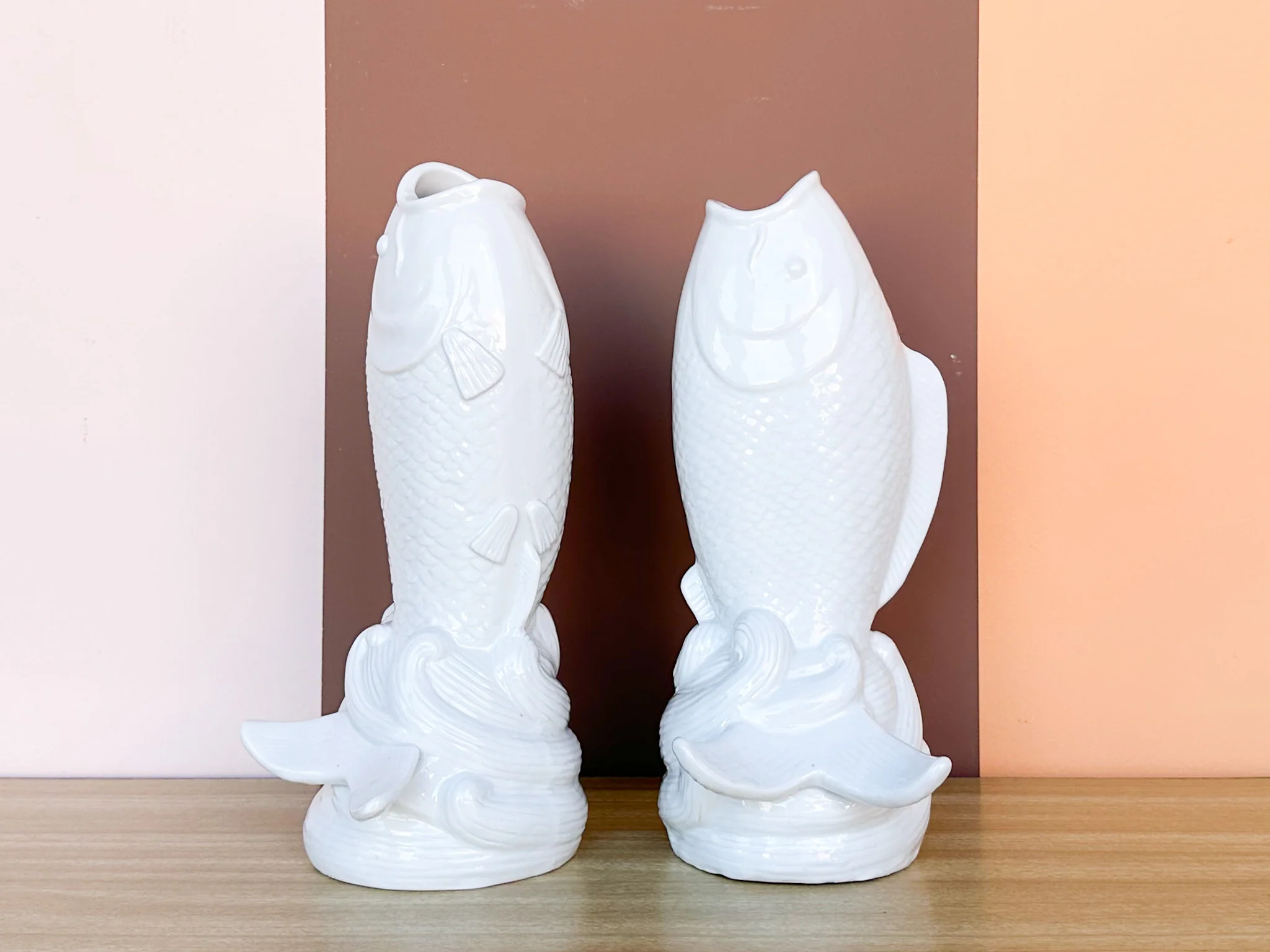 Pair of Koi Fish Vases - Image 2