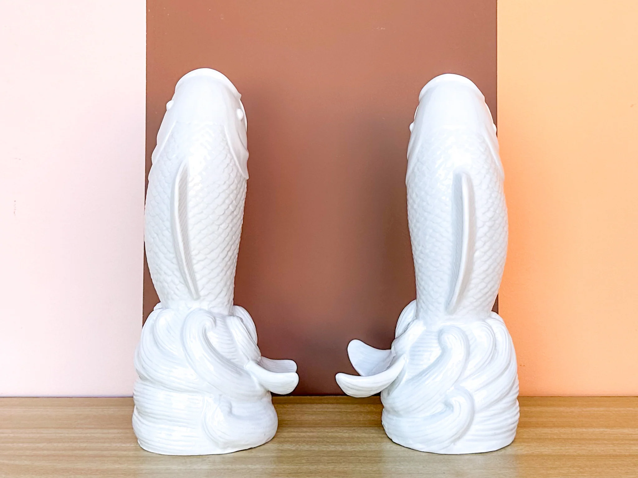 Pair of Koi Fish Vases - Image 3