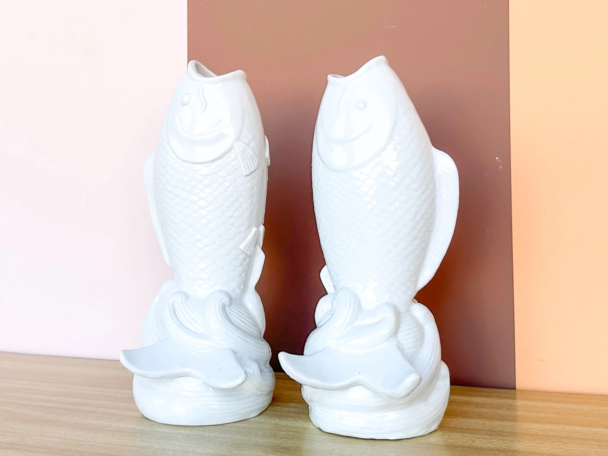 Pair of Koi Fish Vases - Image 5
