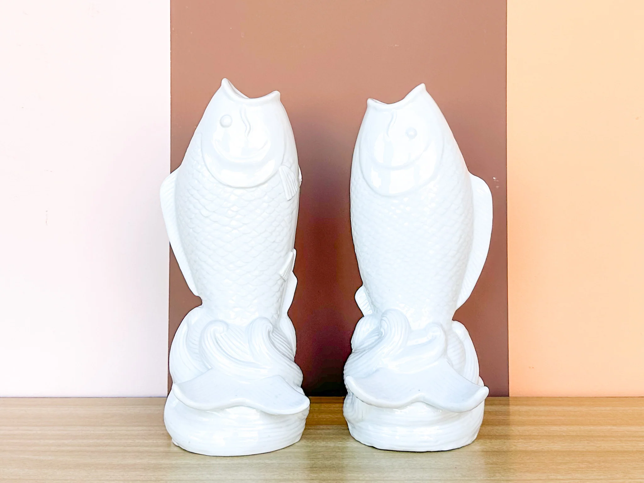 Pair of Koi Fish Vases - Image 6