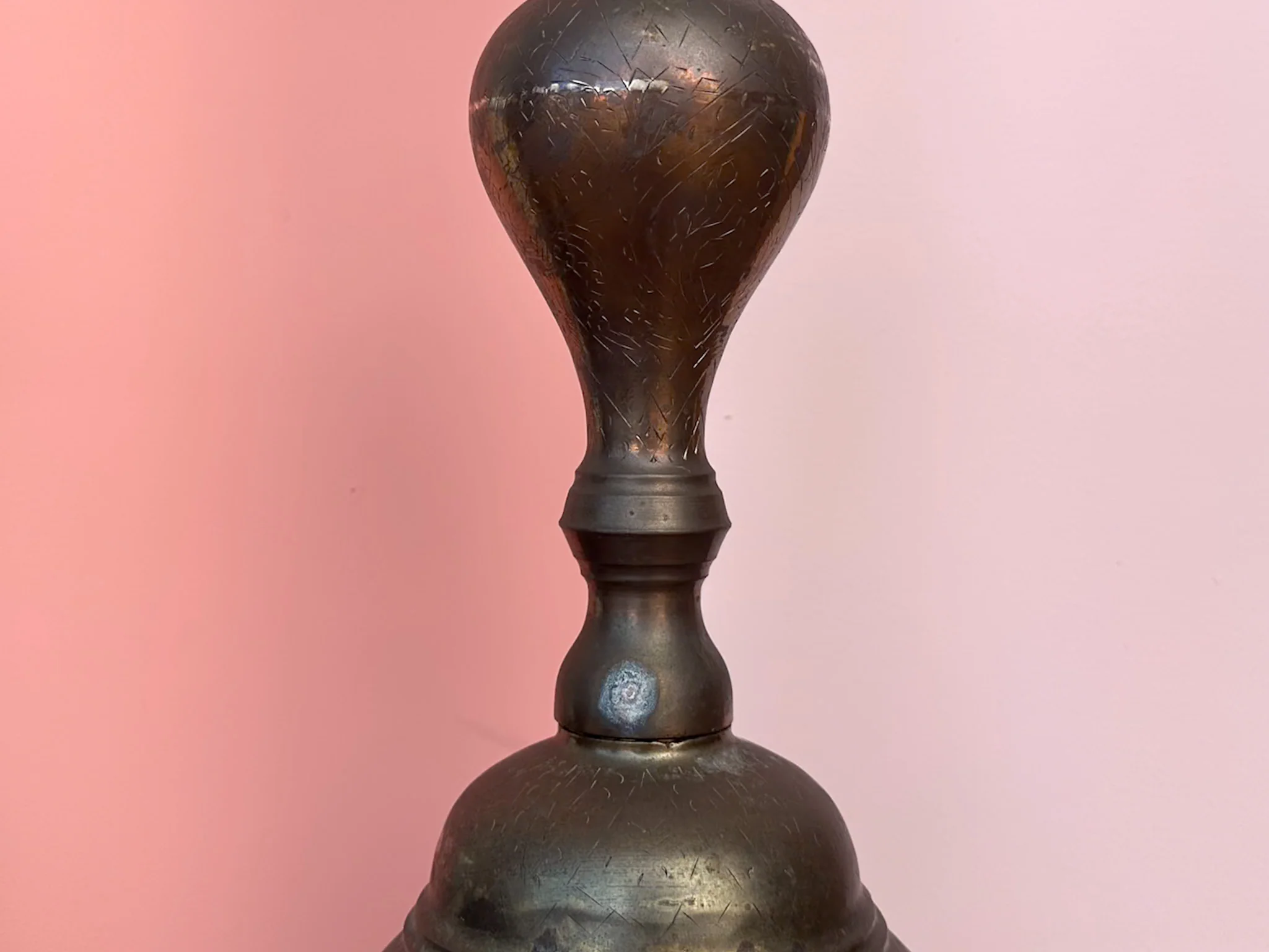 Pair of Large Brass Candlesticks - Image 5