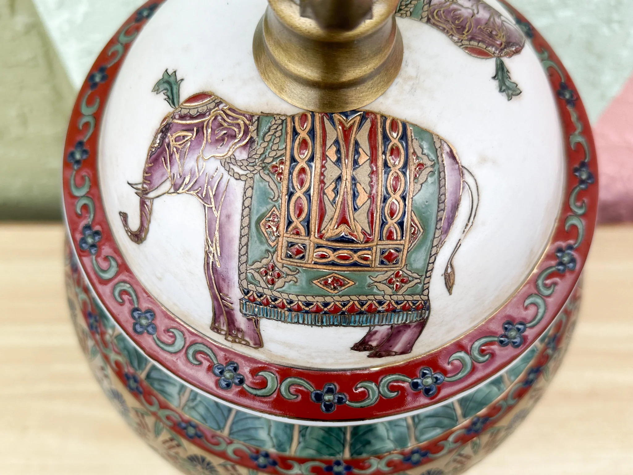 Pair of Elephant Ginger Jar Lamps - Image 5