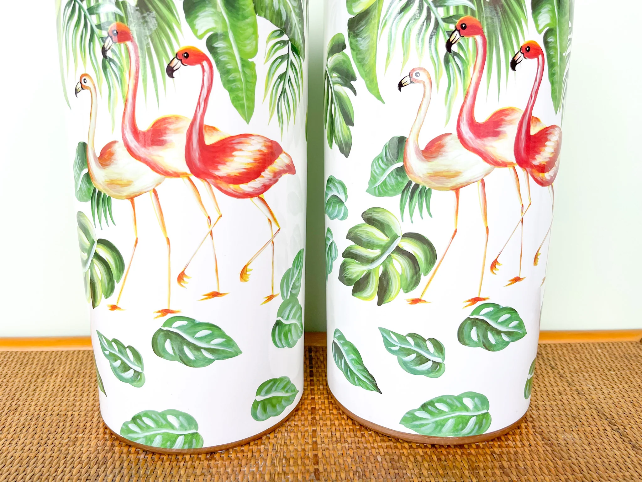 Pair of Large Flamingo Ginger Jars - Image 4