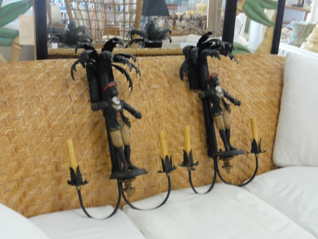 Pair of Large Palm Monkey Sconces - Image 6