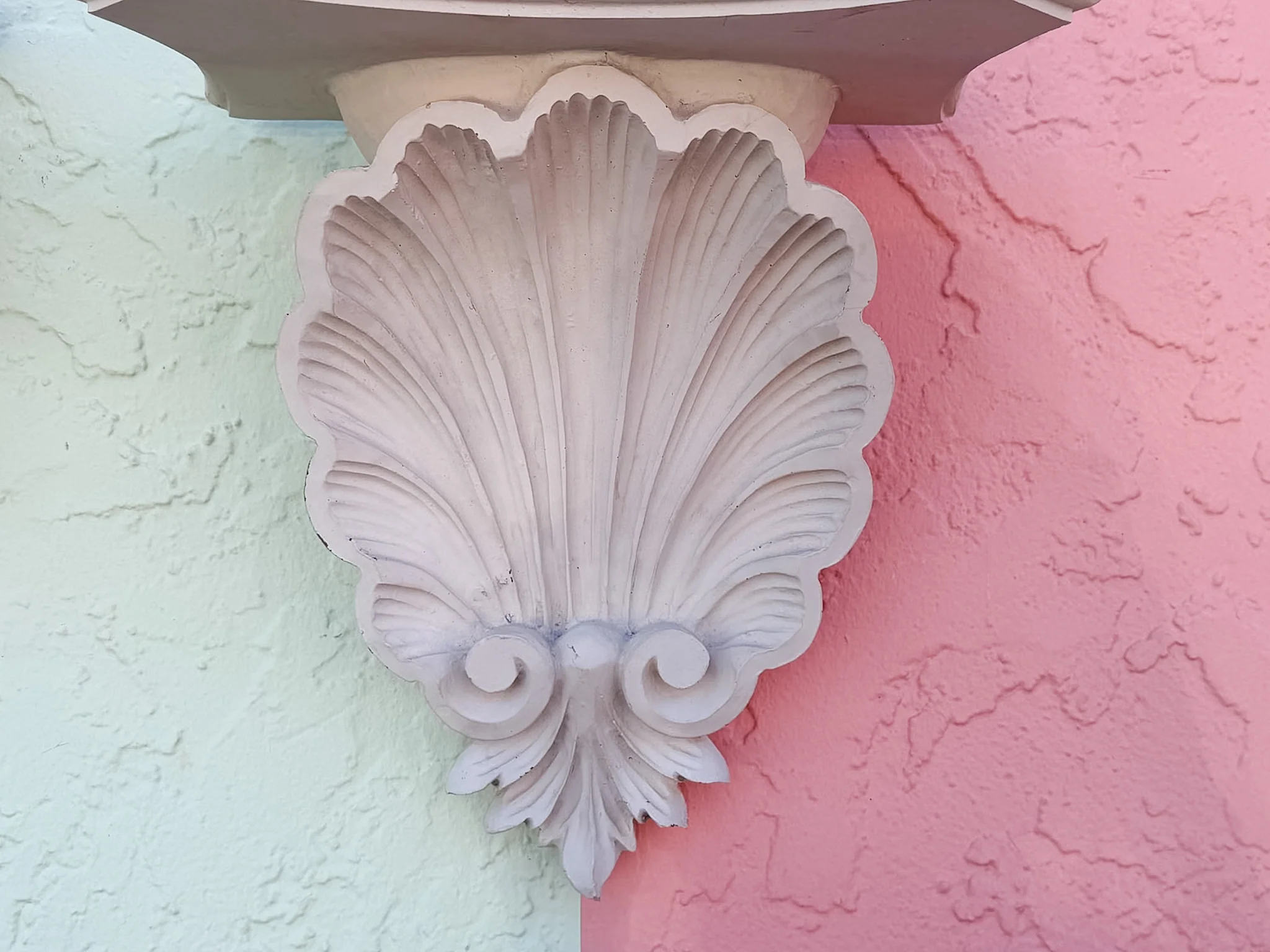 Pair of Large Shell Wall Shelves - Image 4