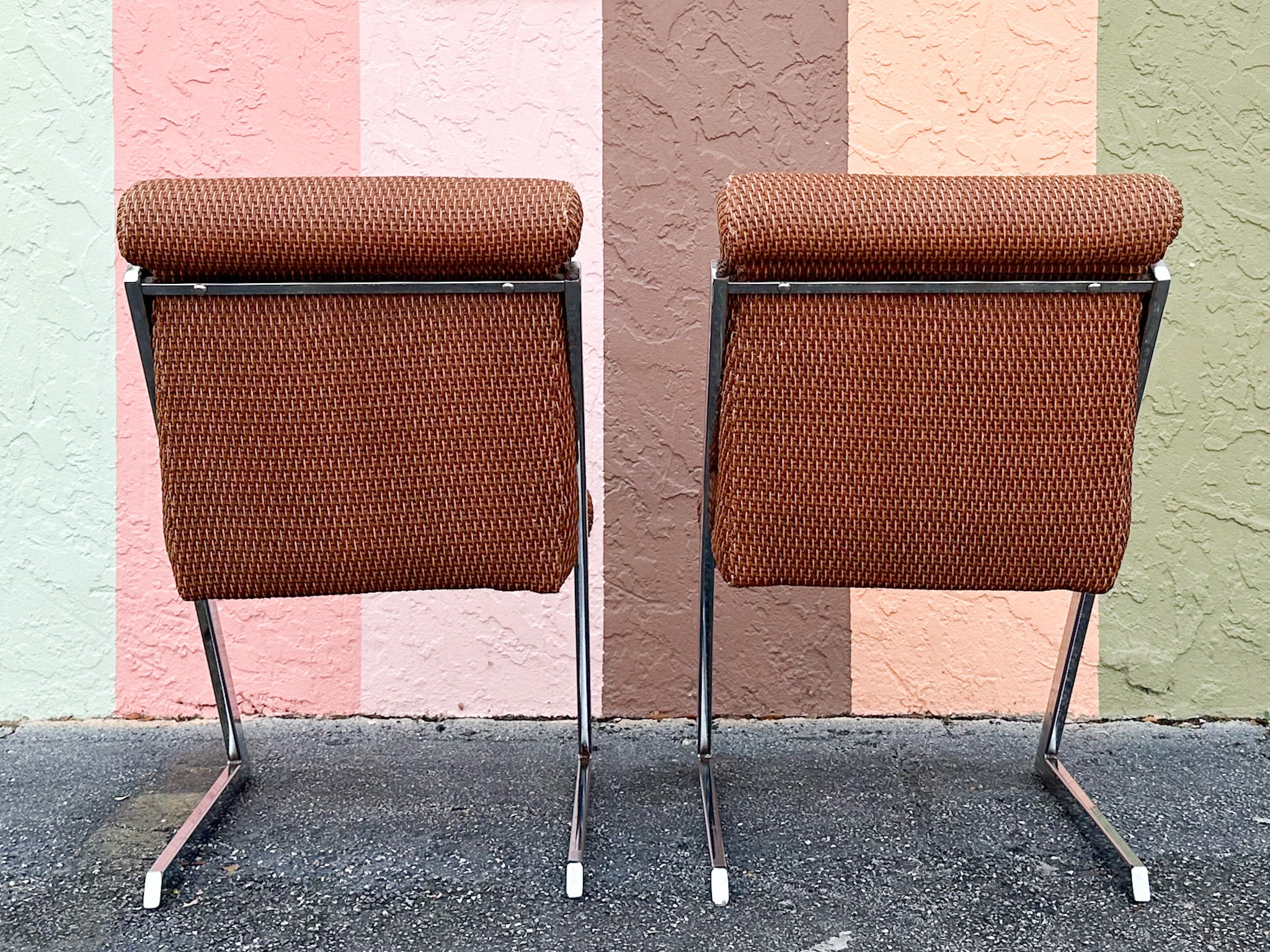 Pair of MCM Chrome Side Chairs - Image 8