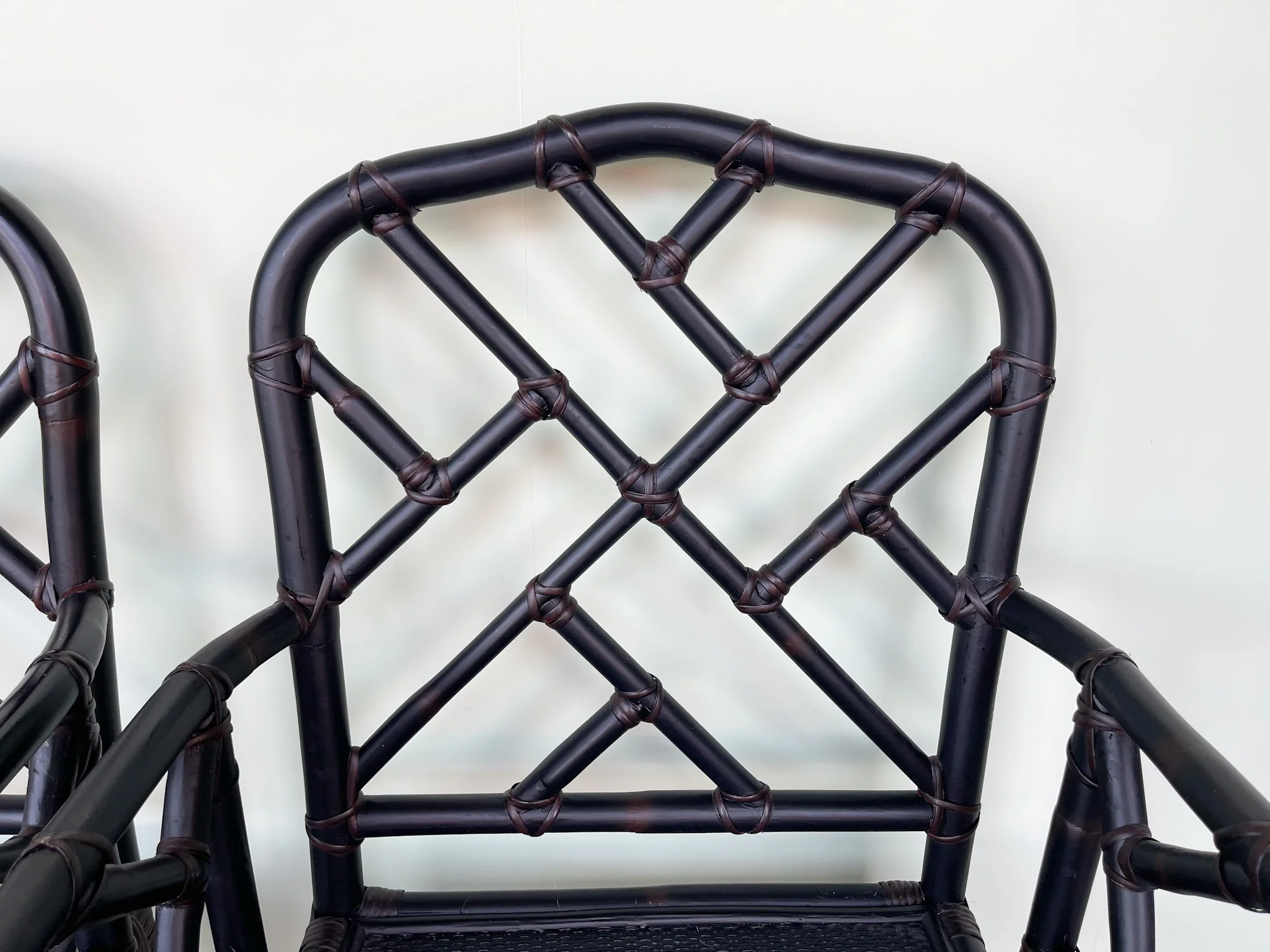 Pair of Modern Chippendale Arm Chairs - Image 4