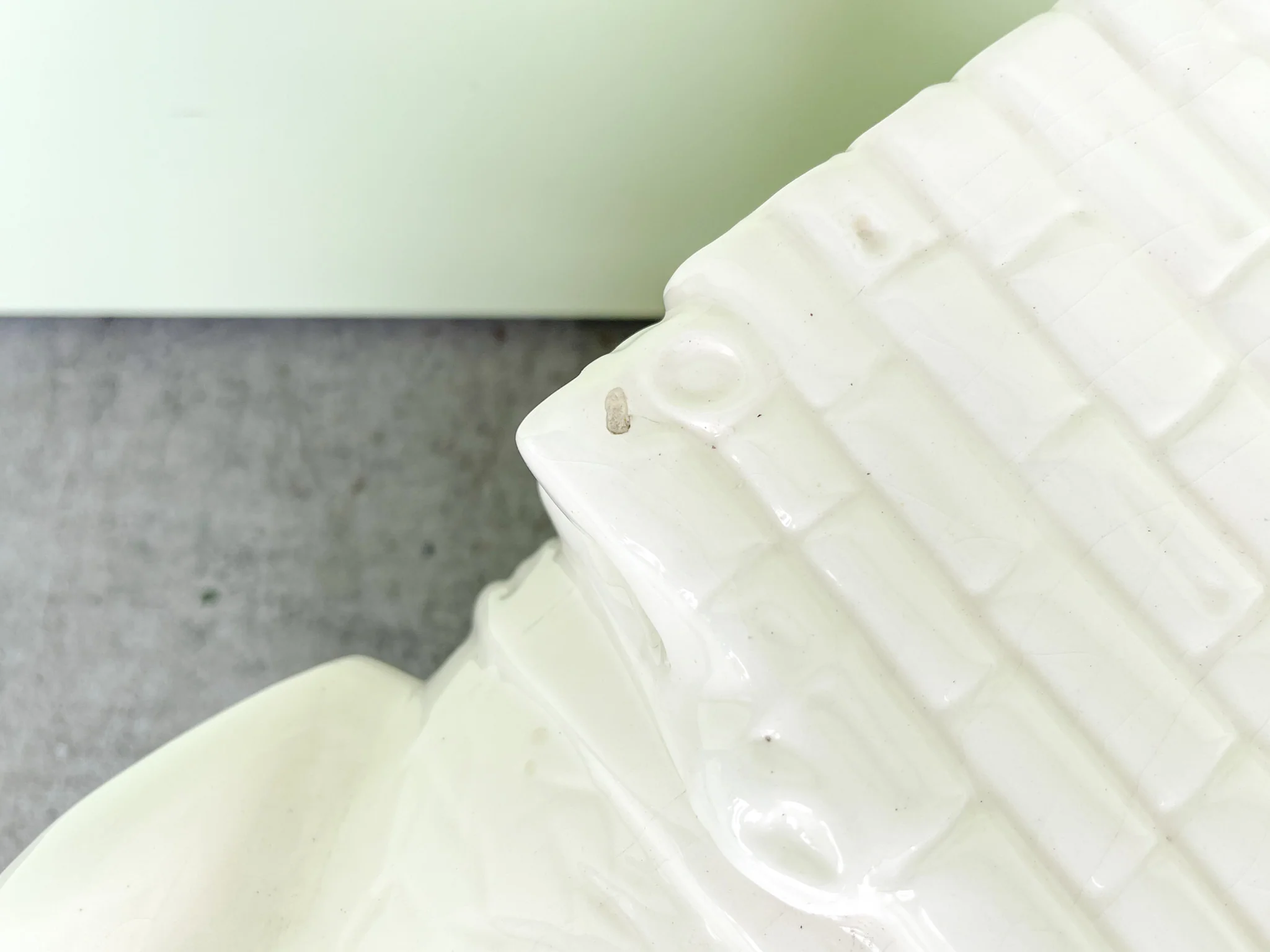 Pair of Modern White Ceramic Elephant Garden Seats - Image 5