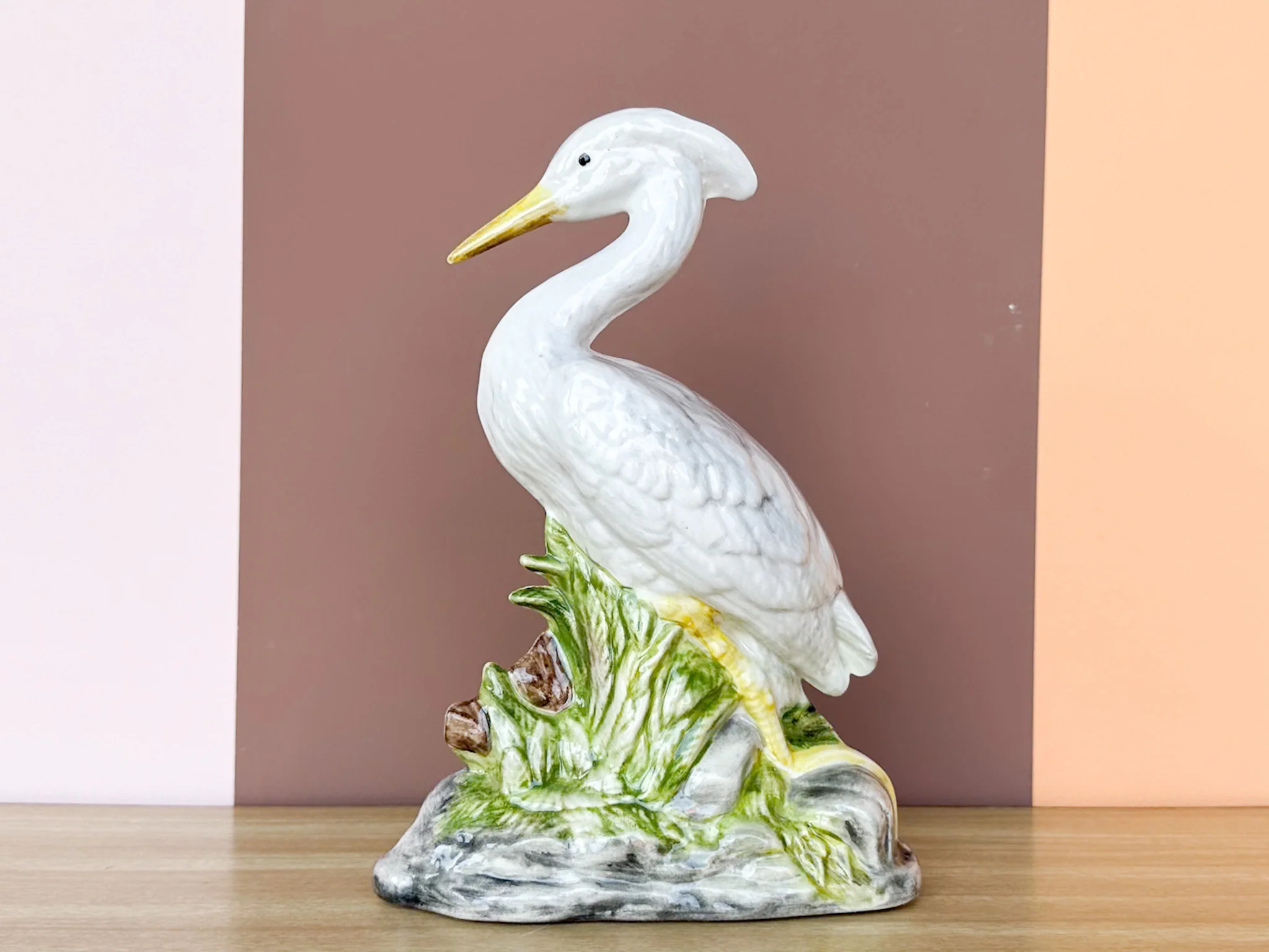 Pair of Old Florida Ceramic Egrets - Image 4
