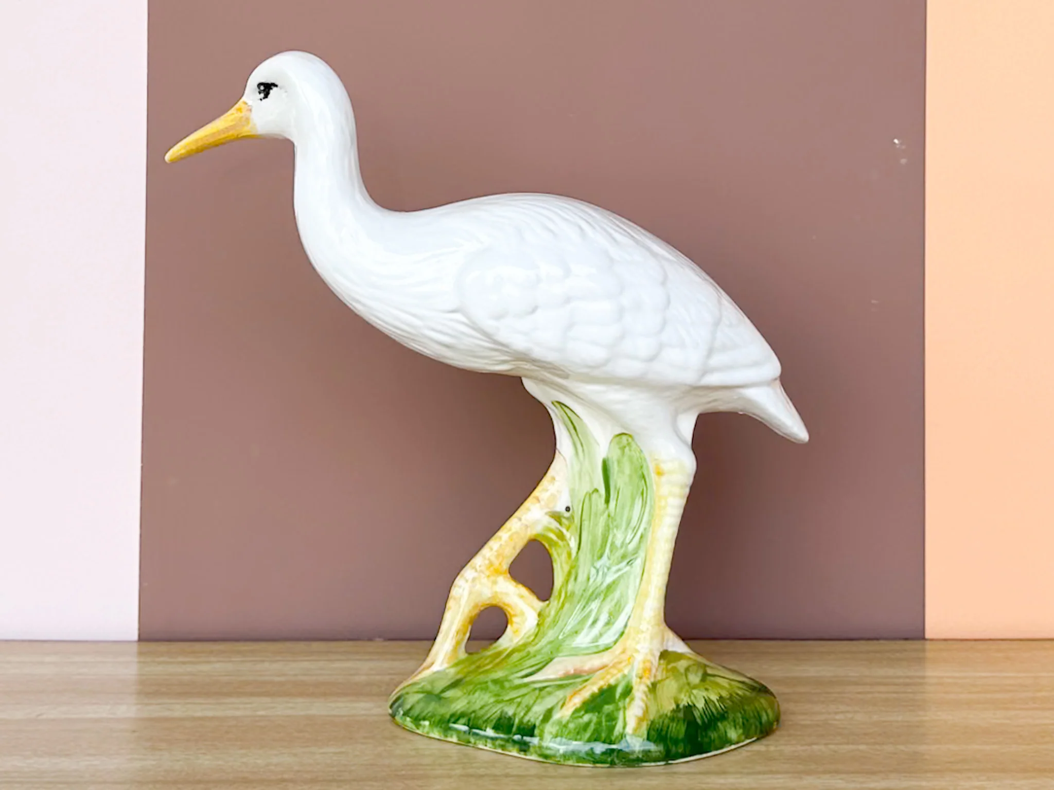 Pair of Old Florida Ceramic Egrets - Image 6