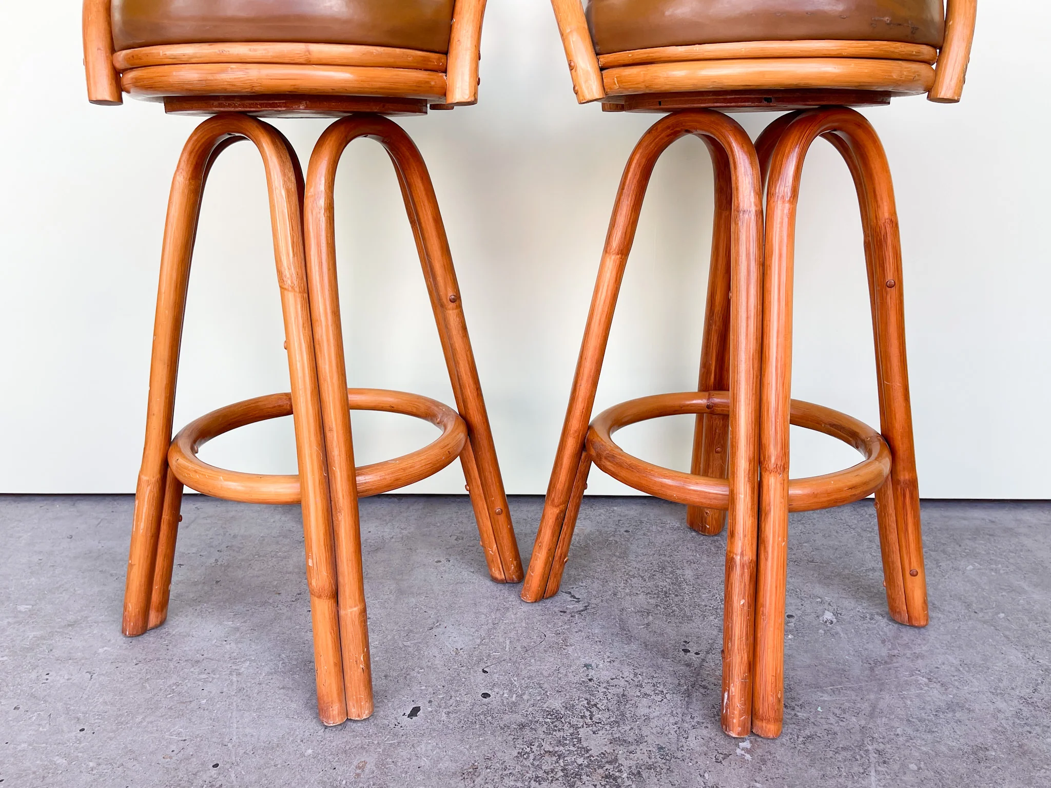 Pair of Old Florida Style Bar Stools - Image 7