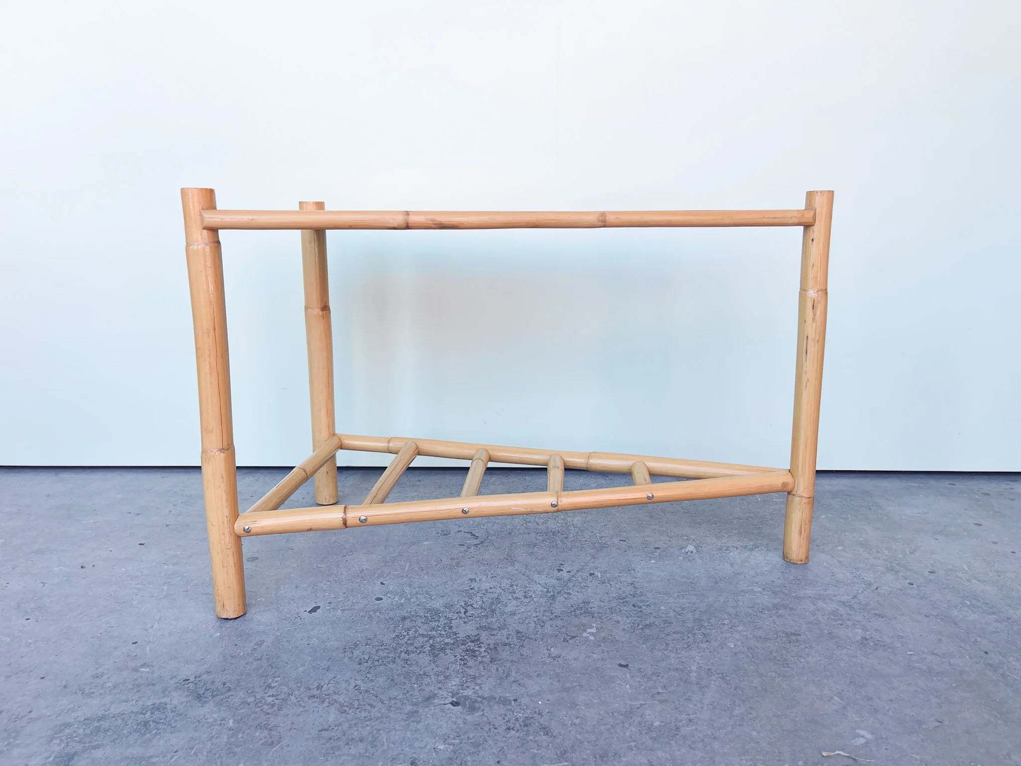Pair of Old Florida Triangle Side Tables - Image 4