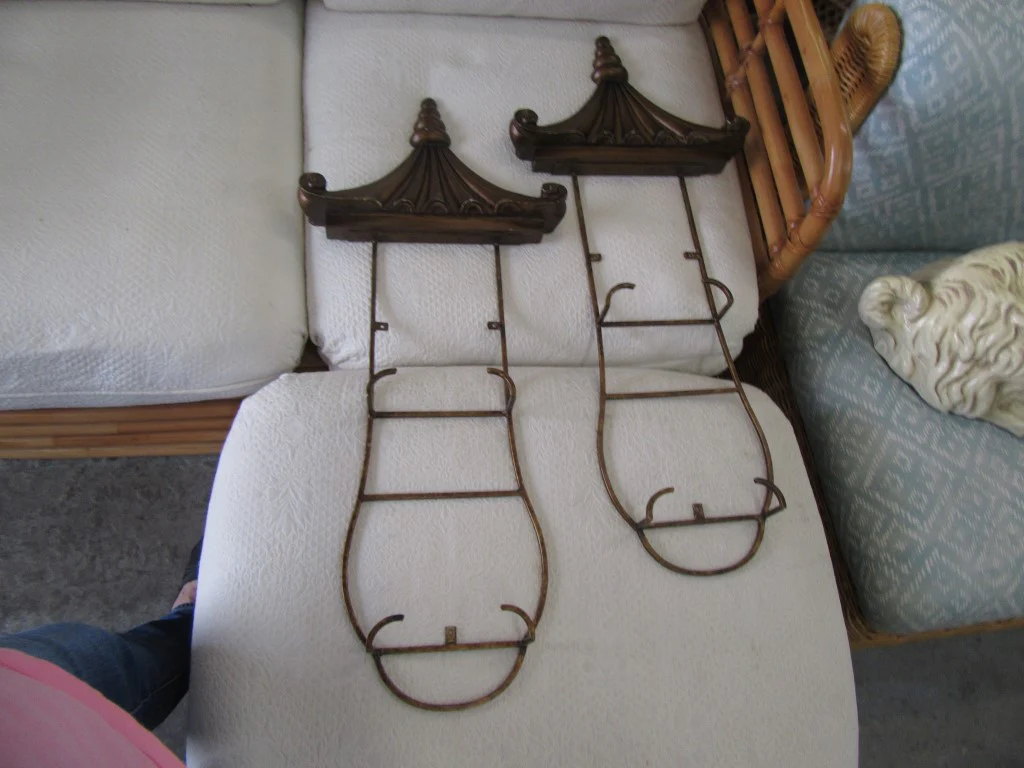 Pair of Pagoda Plate Holders - Image 5
