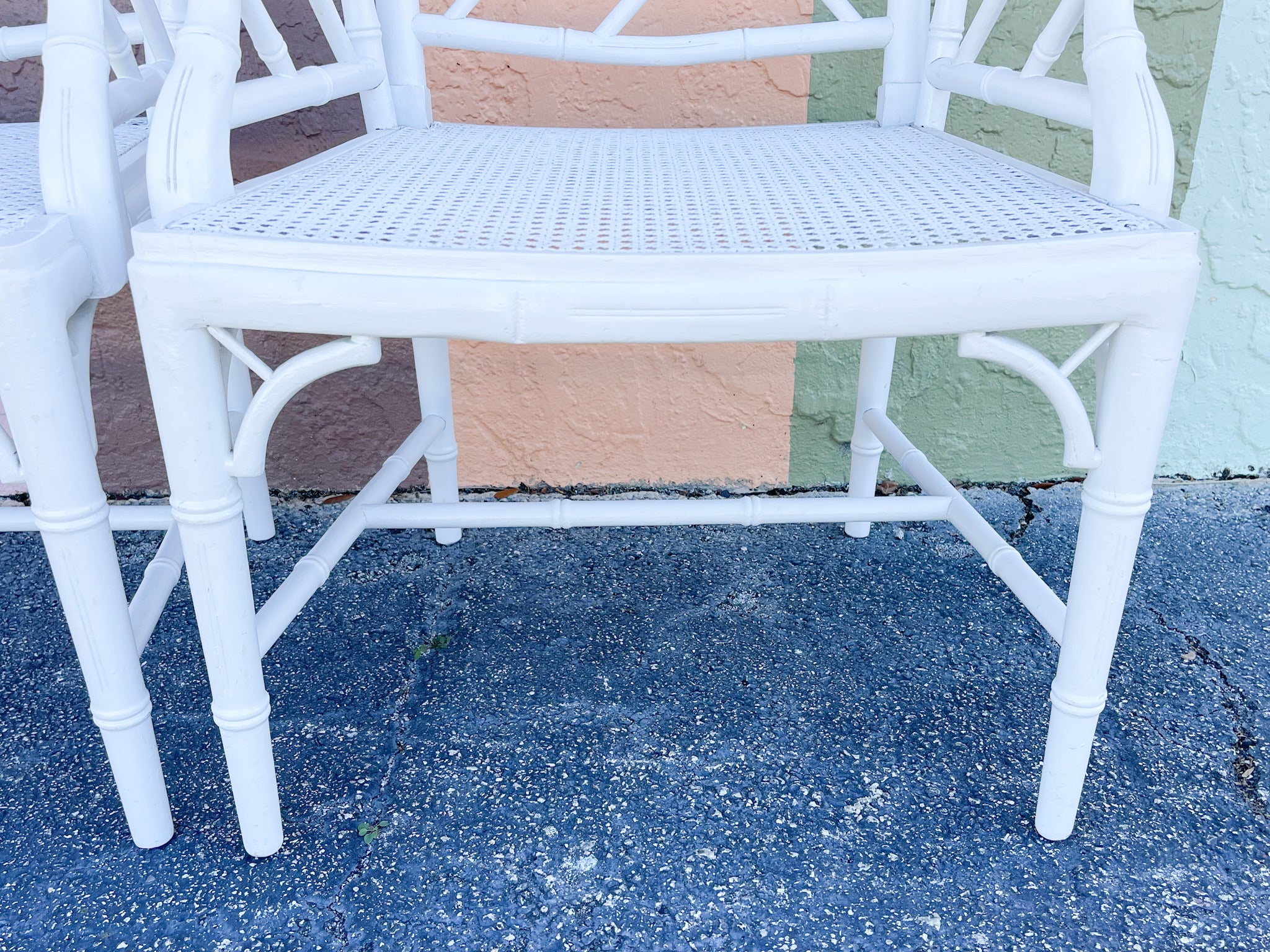 Pair of Painted Chippendale Arm Chairs - Image 9