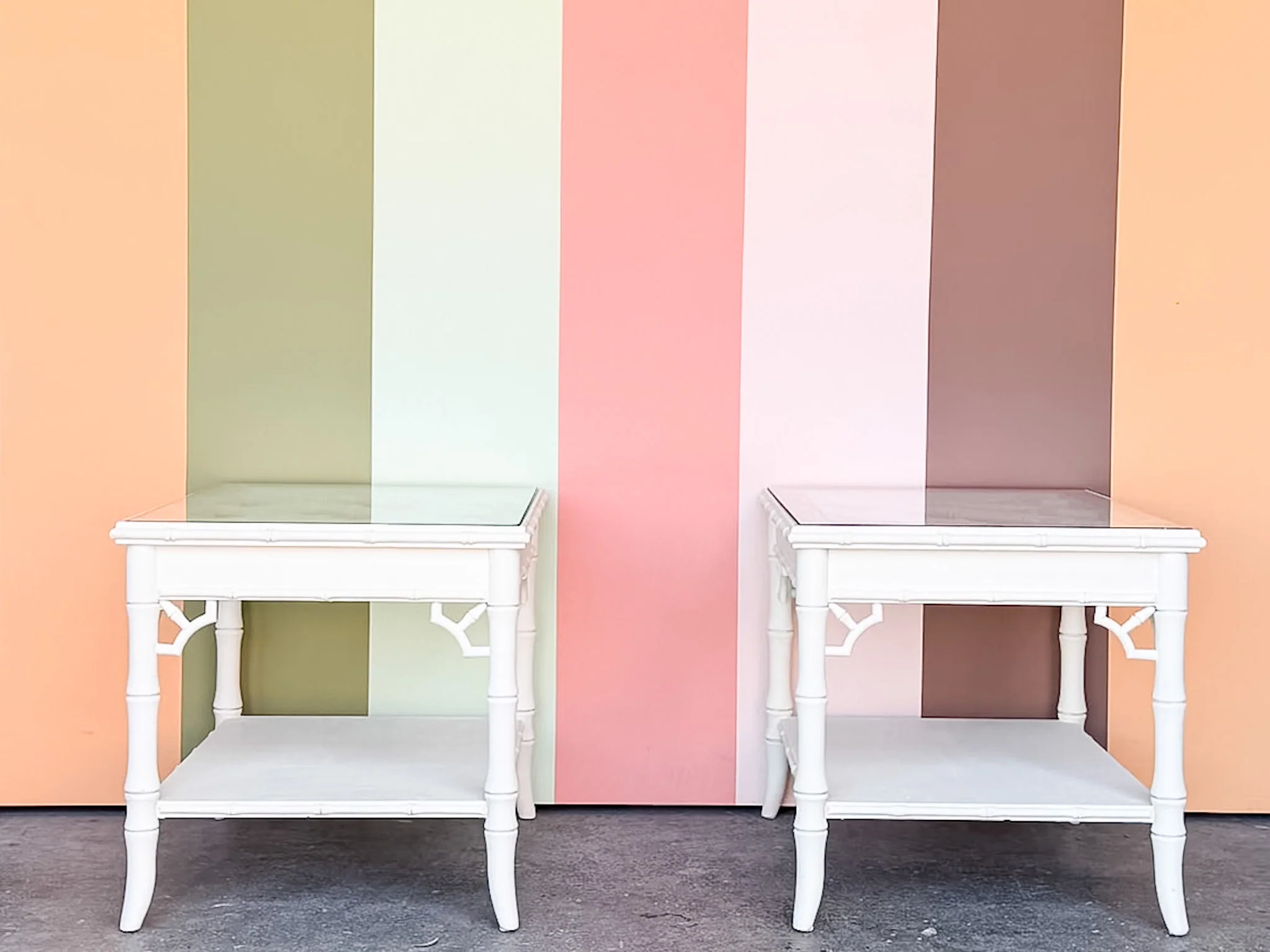 Pair of Painted Chippendale Side Tables - Image 3