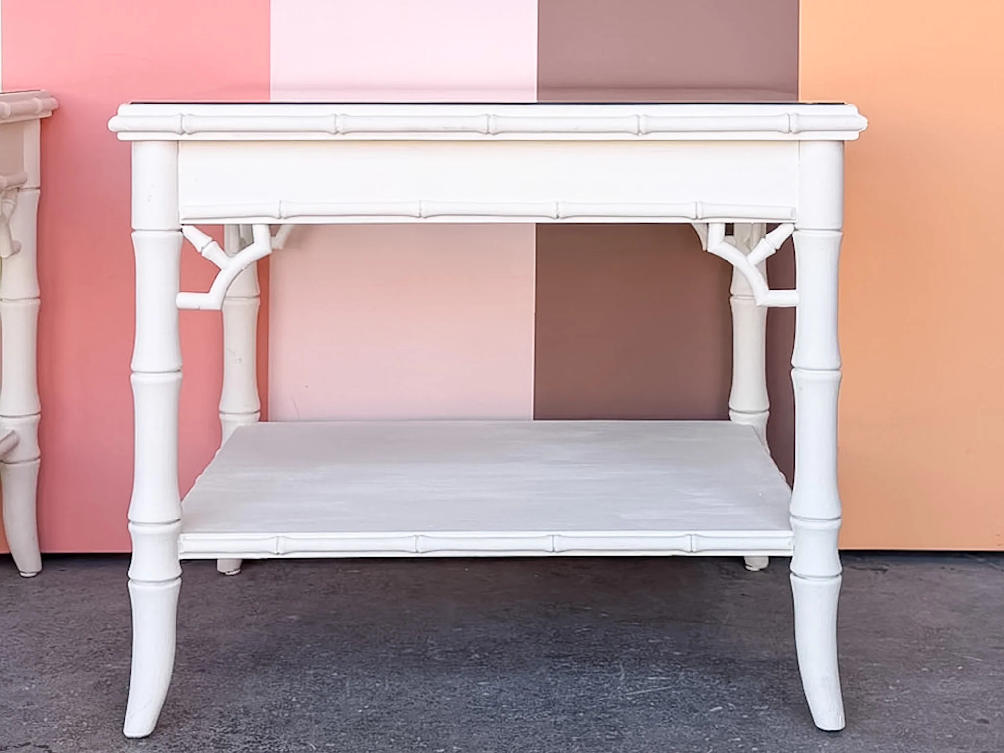 Pair of Painted Chippendale Side Tables - Image 4