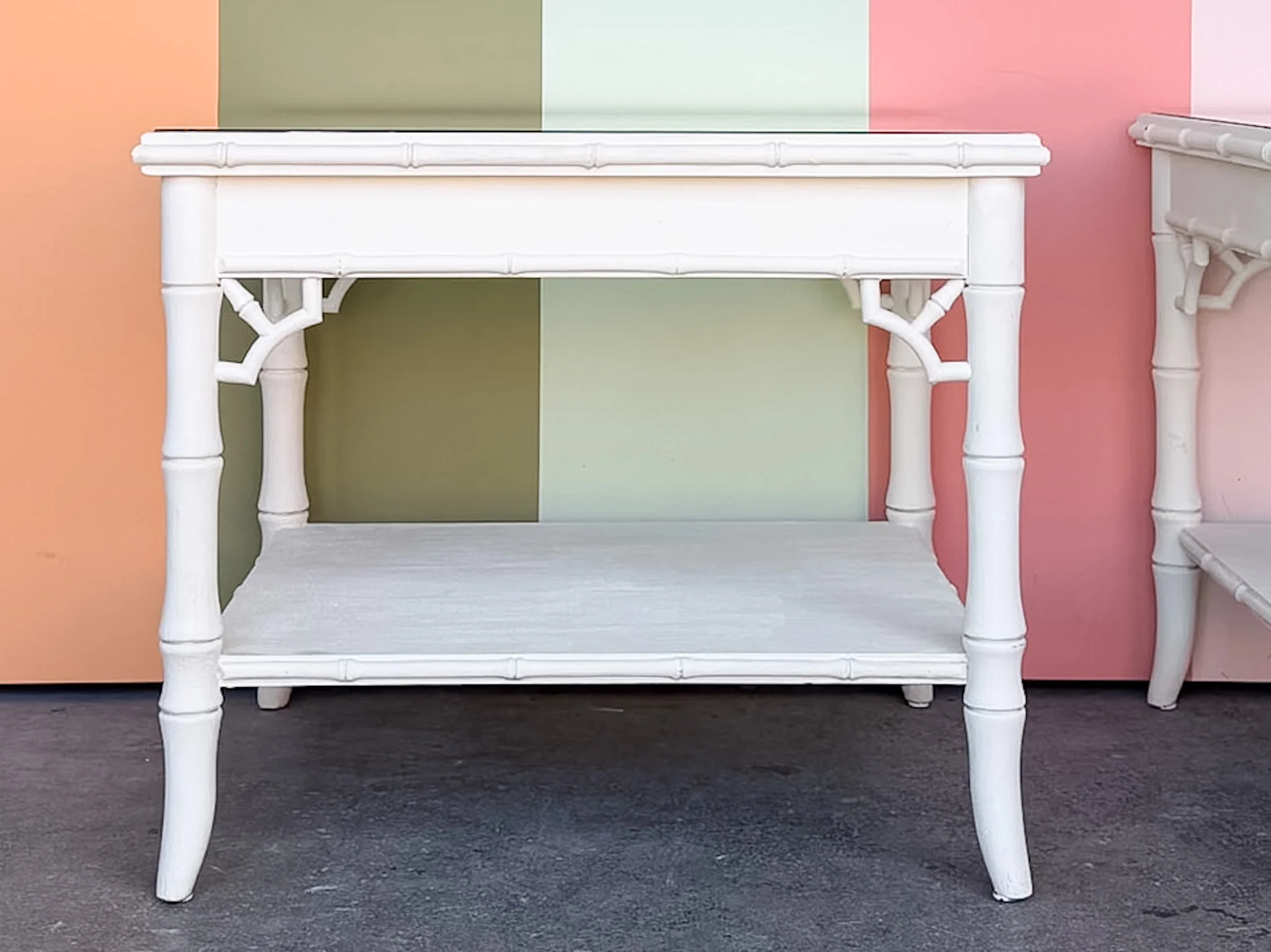 Pair of Painted Chippendale Side Tables - Image 5