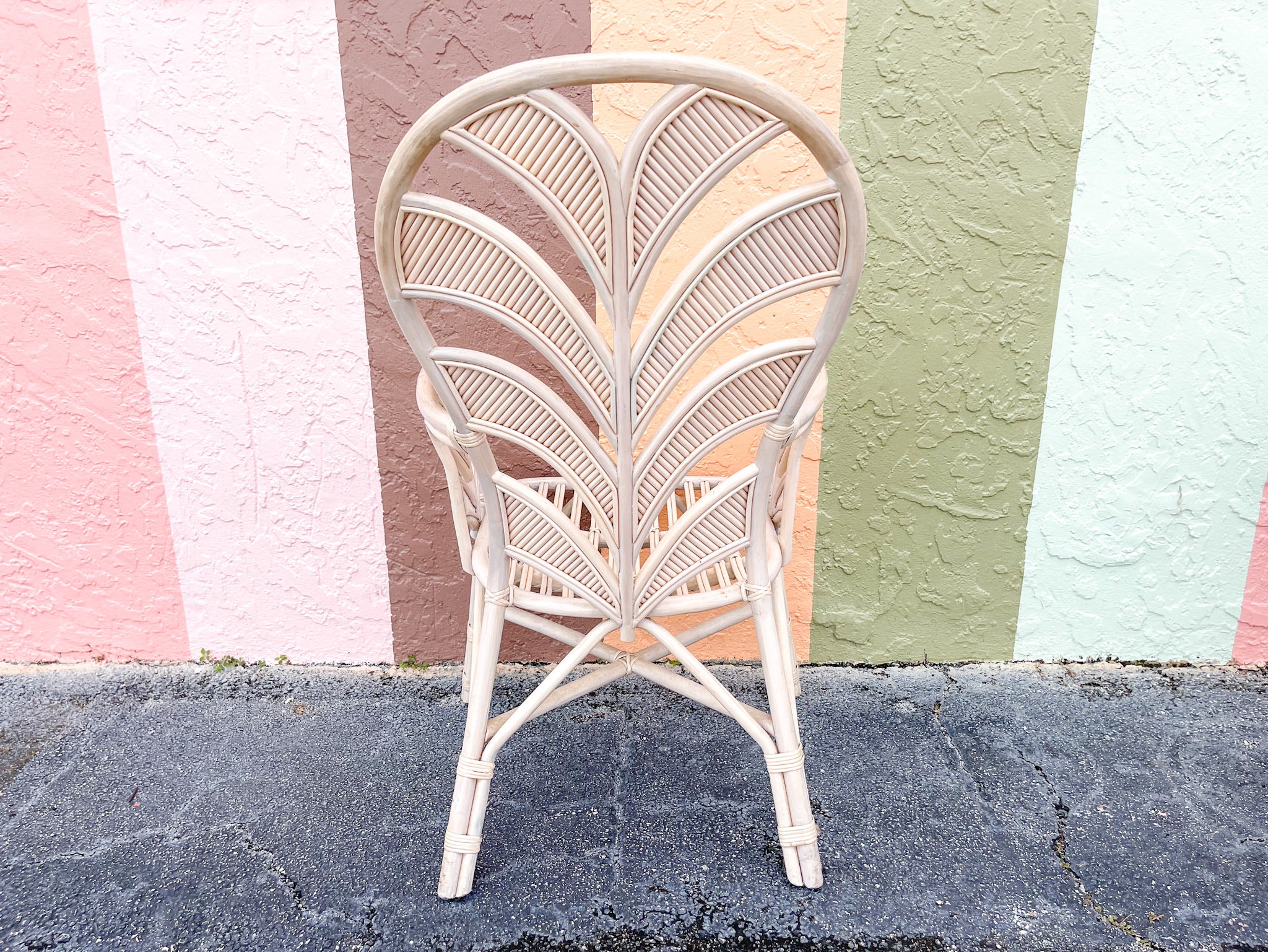 Pair of Palm Frond Balloon Back Chairs - Image 7