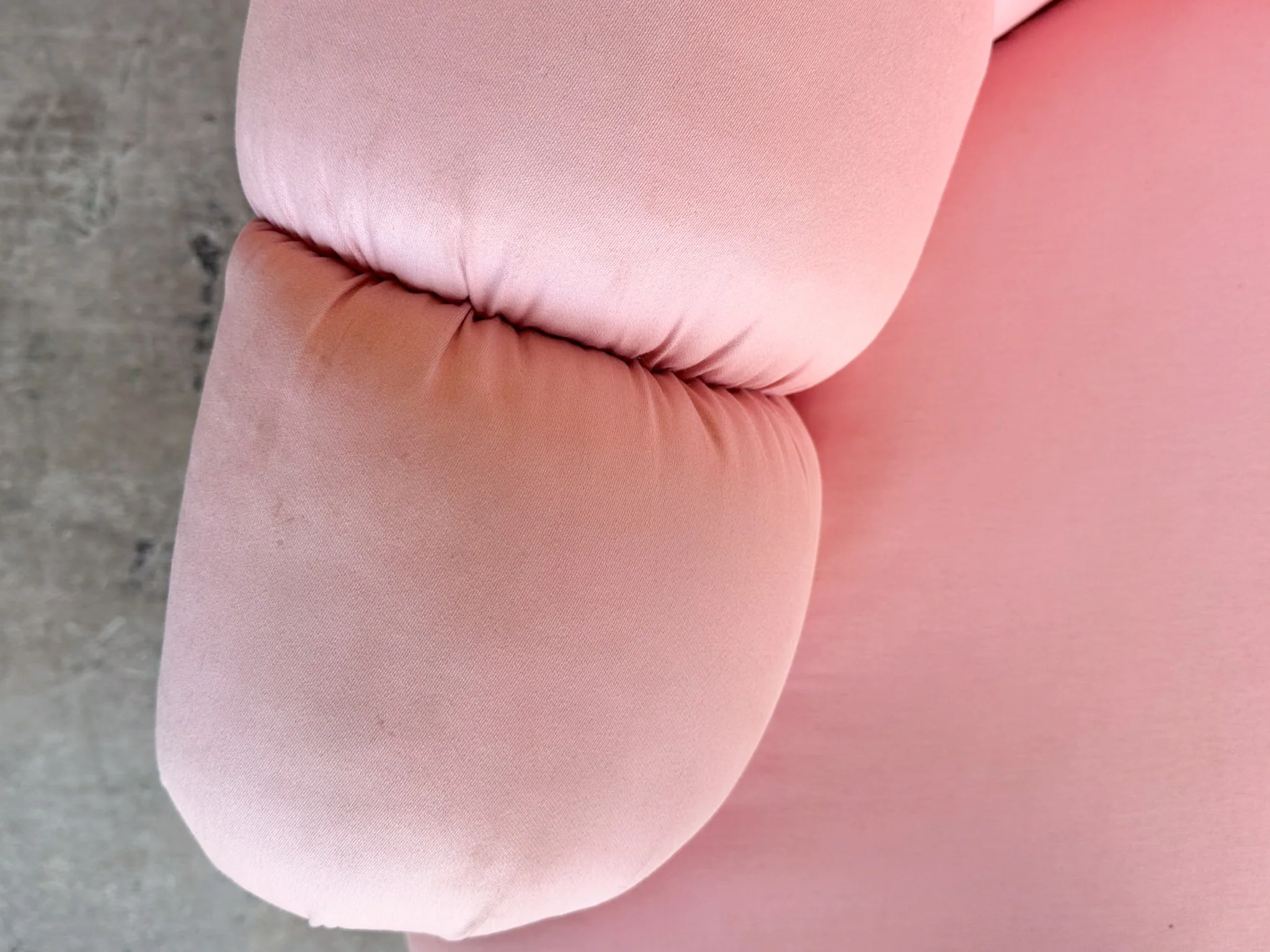 Pair of Pink Chic Upholstered Swivel Chairs - Image 14