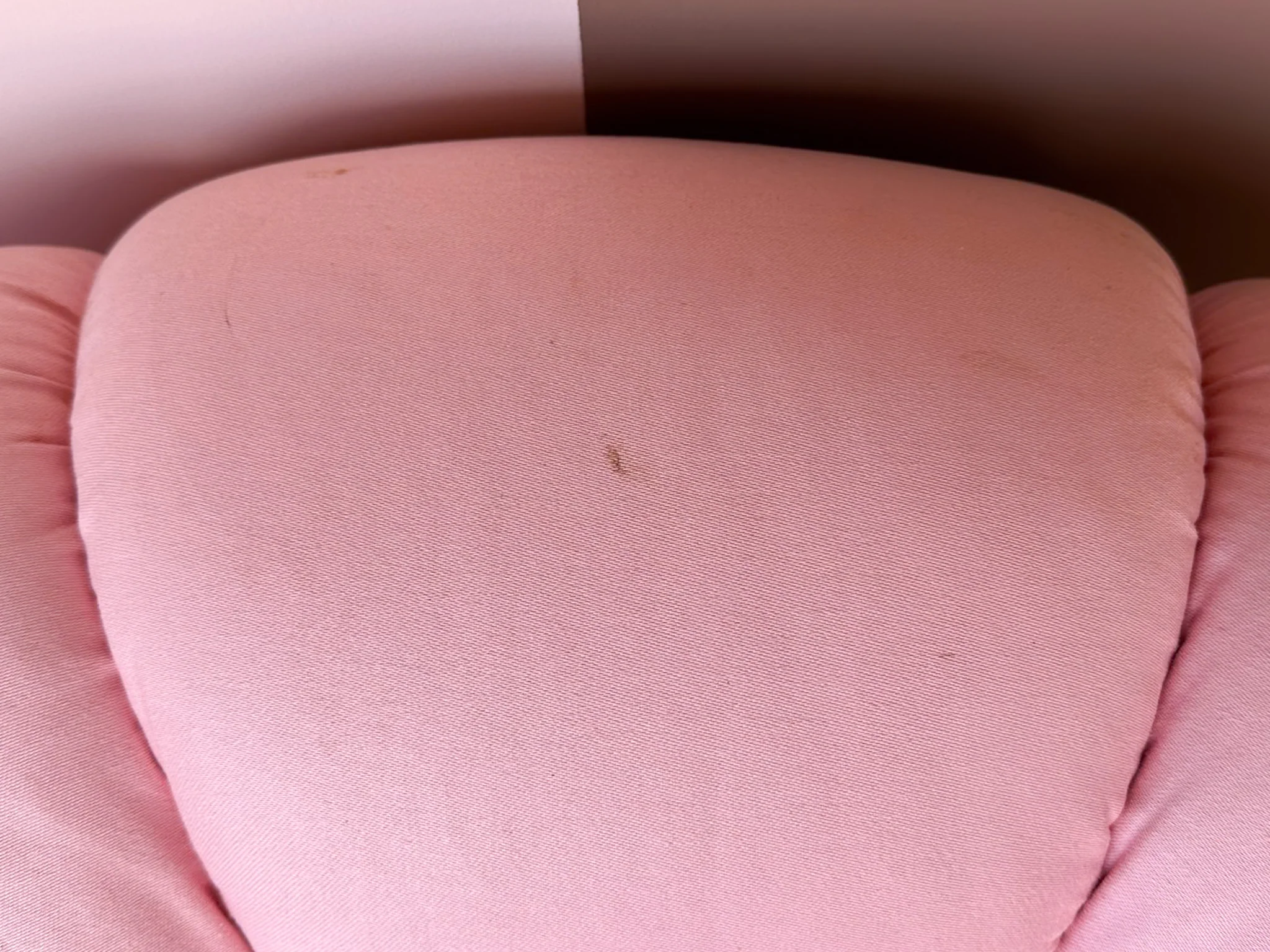 Pair of Pink Chic Upholstered Swivel Chairs - Image 15