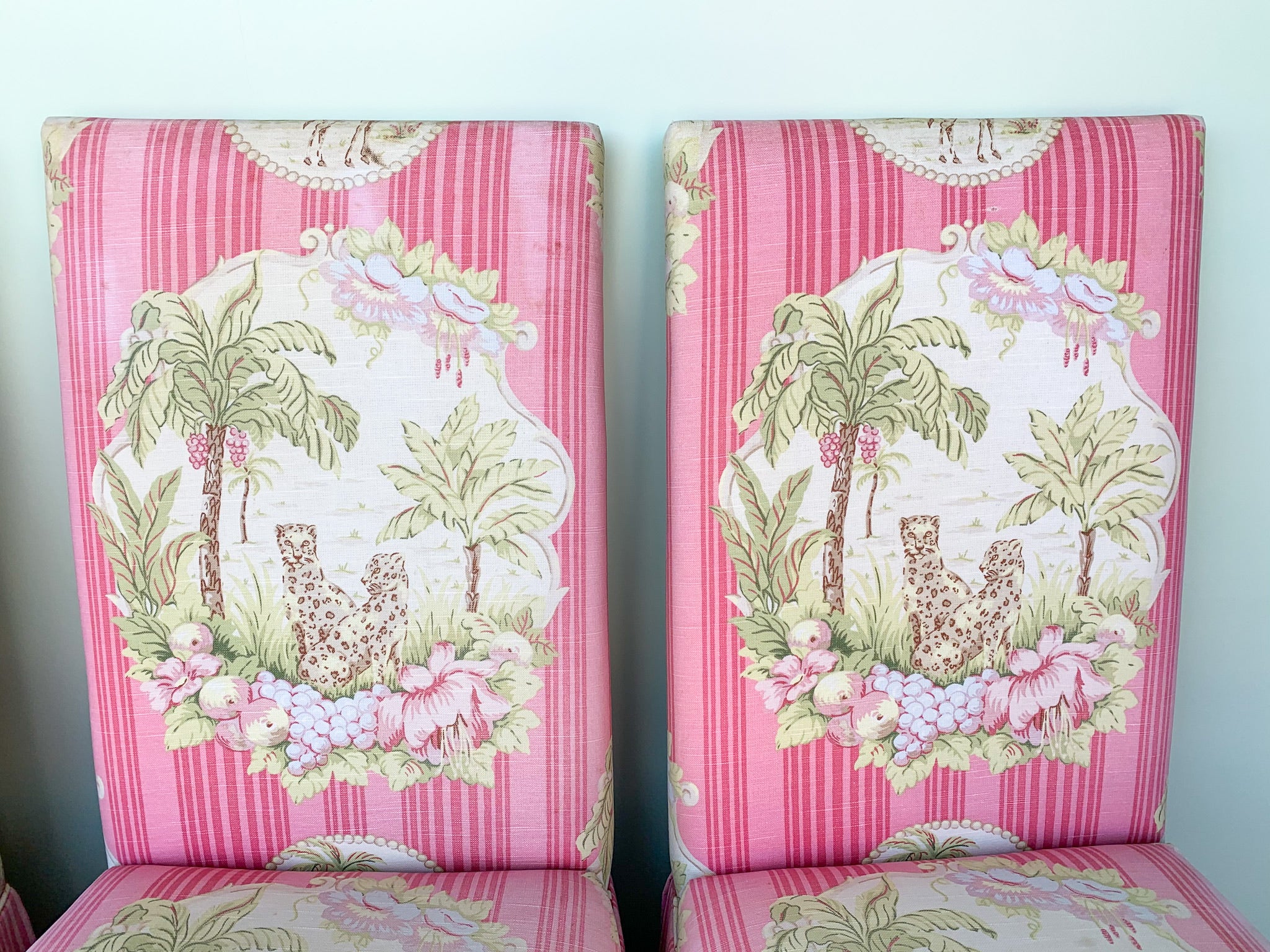 Pair of Pink Safari Chic Slipper Chairs - Image 10