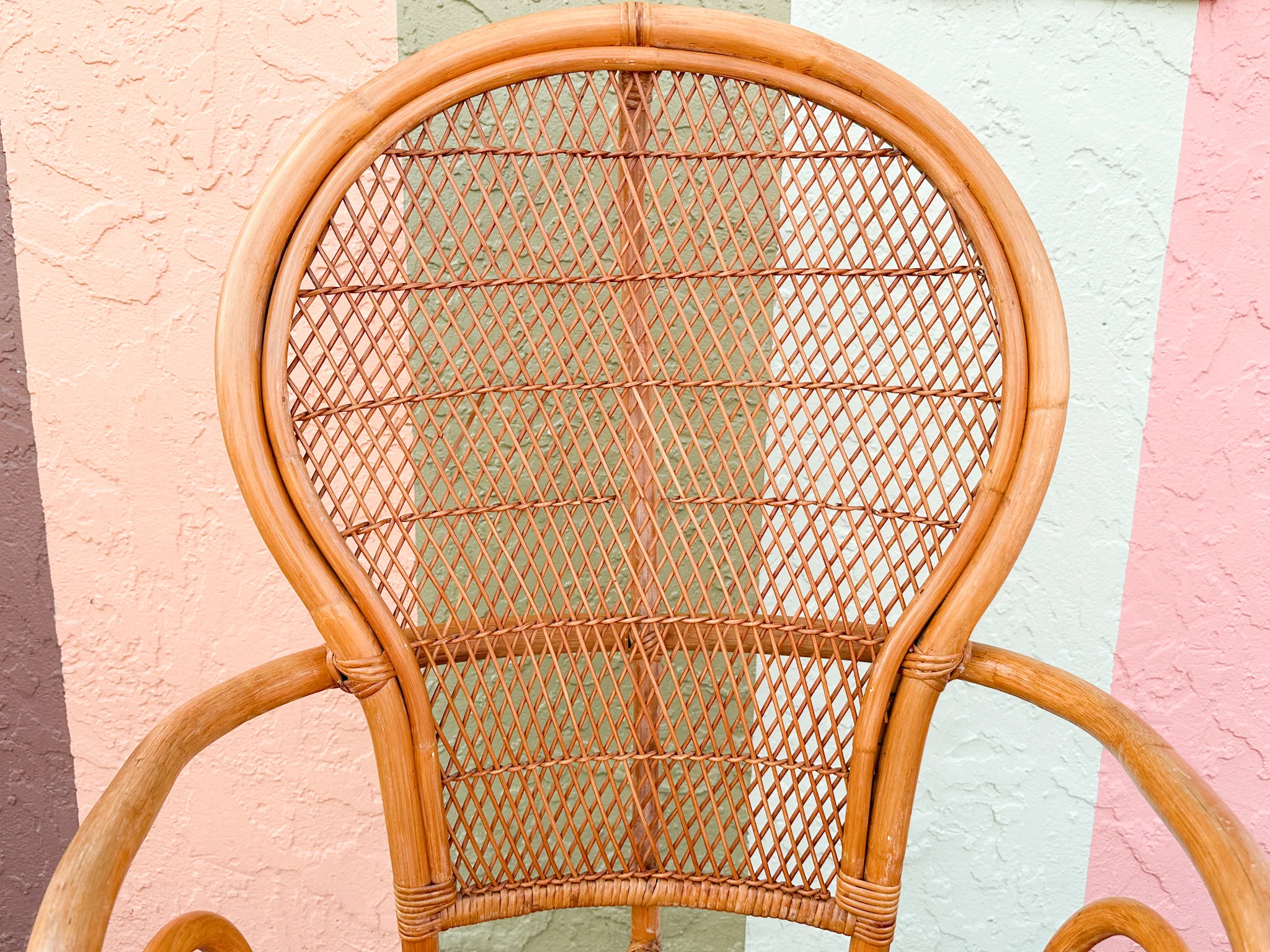 Pair of Rattan Balloon Back Chairs - Image 10