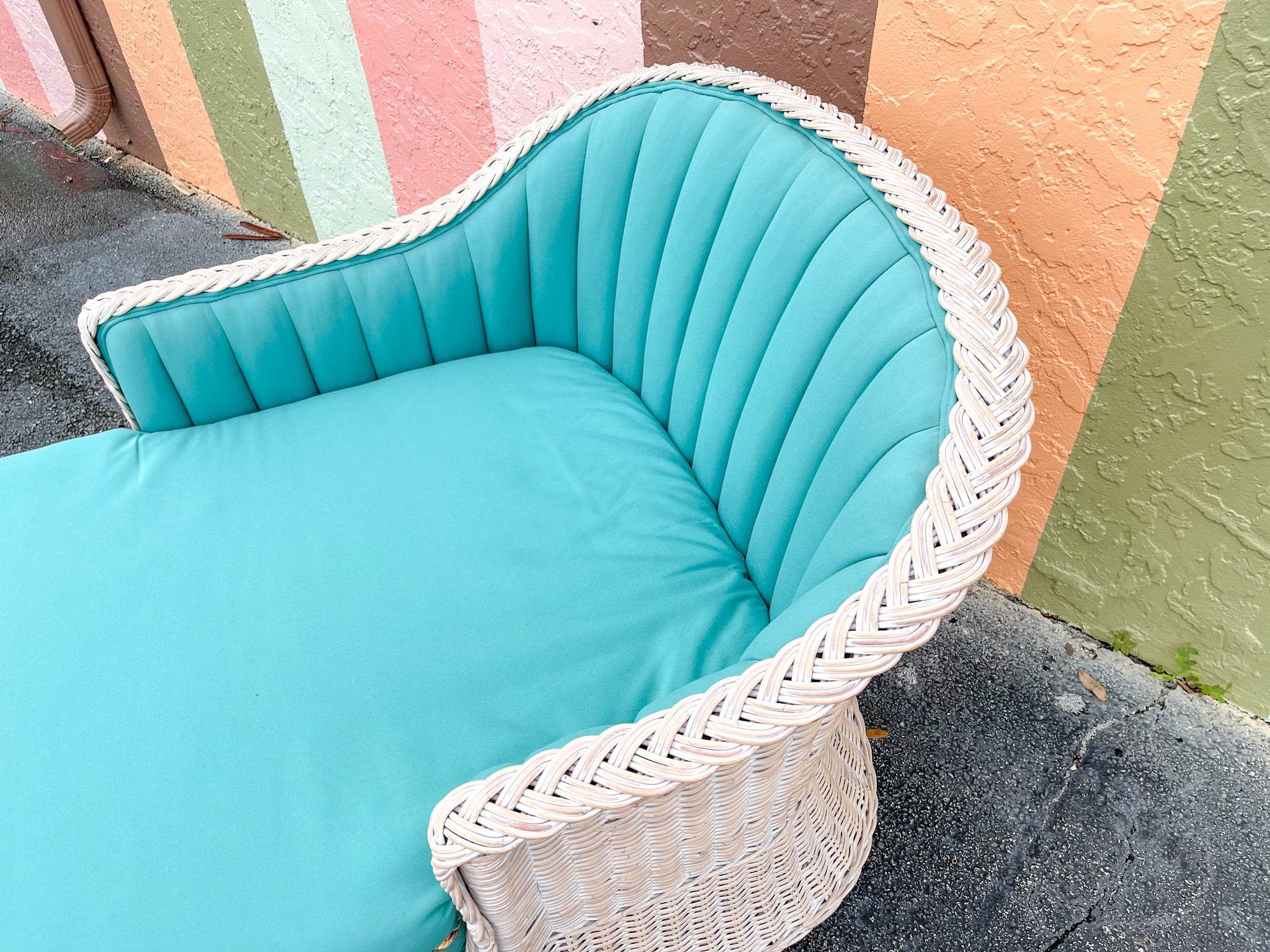 Pair of Rattan Pierce Martin Chaises - Image 2