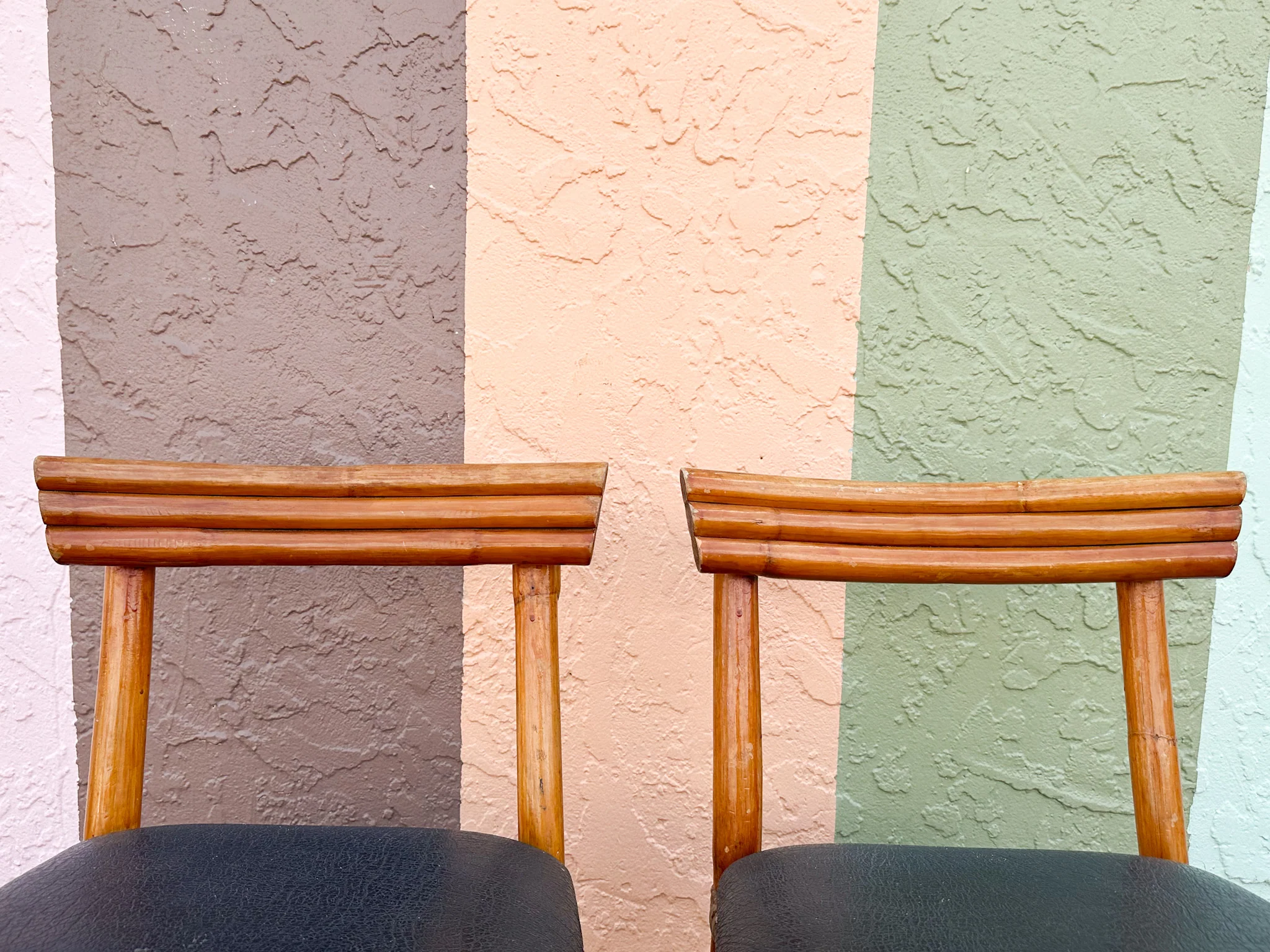 Pair of Rattan Side Chairs - Image 2