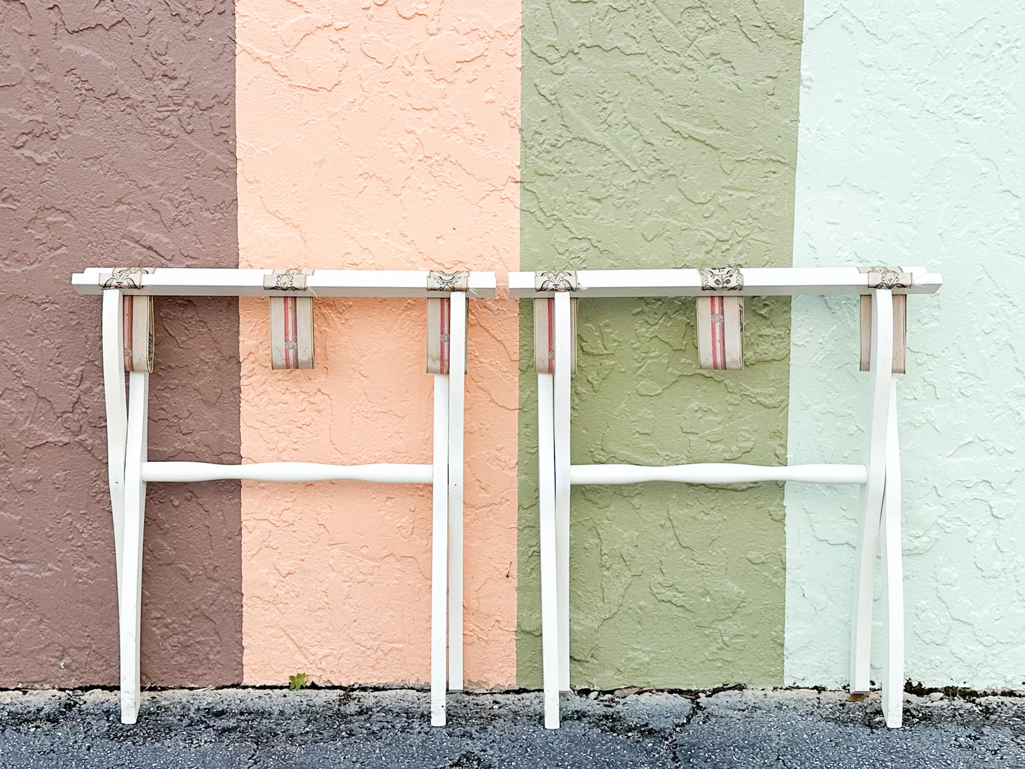 Pair of Ribbon Luggage Racks - Image 9