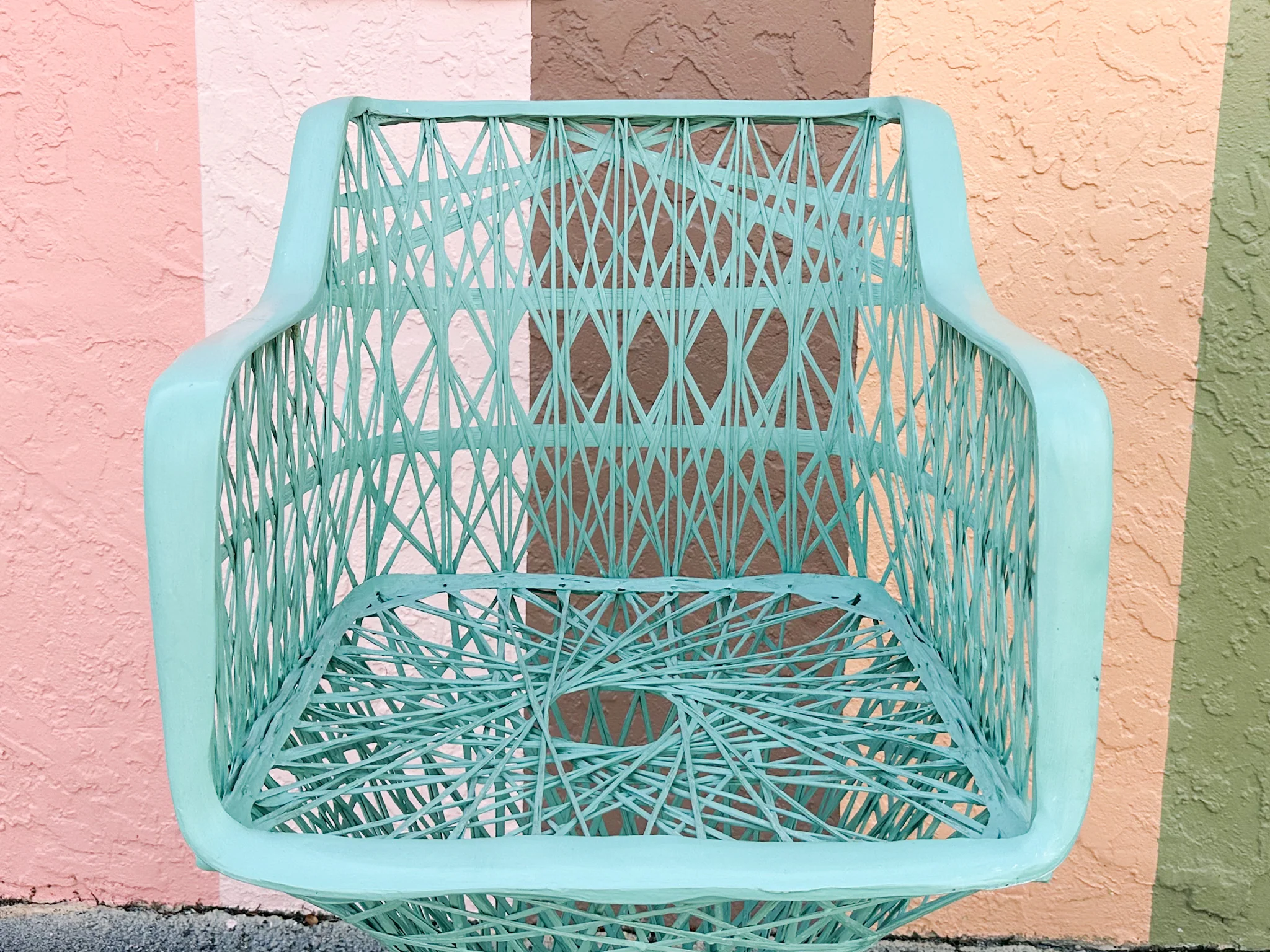 Pair of Seafoam Webspun Bar Stools - Image 6