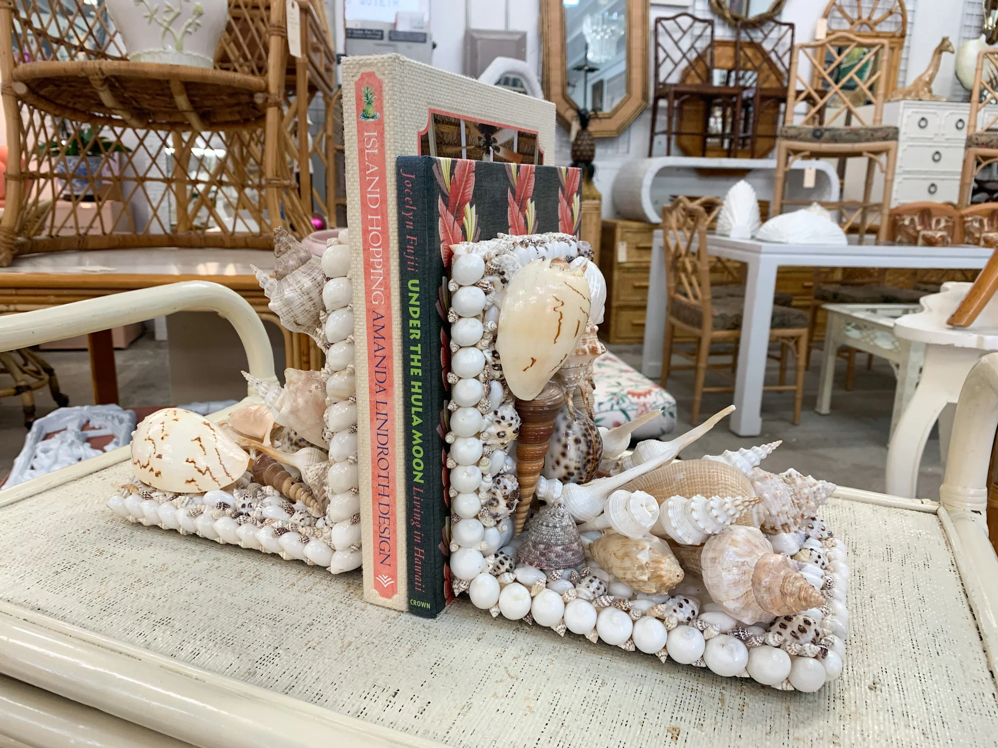 Pair of Seashell Bookends