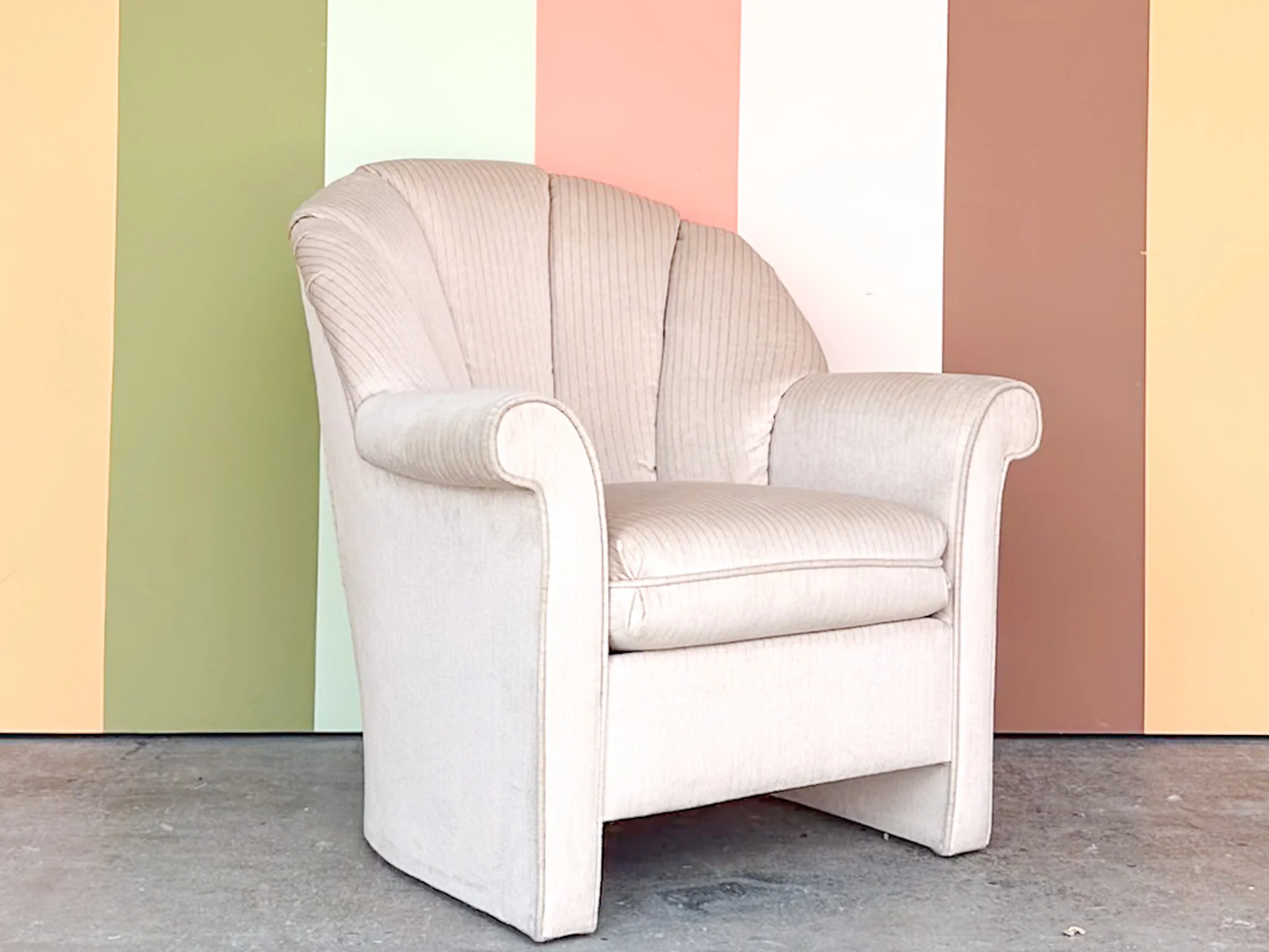 Shell Back Upholstered Chair - Image 5