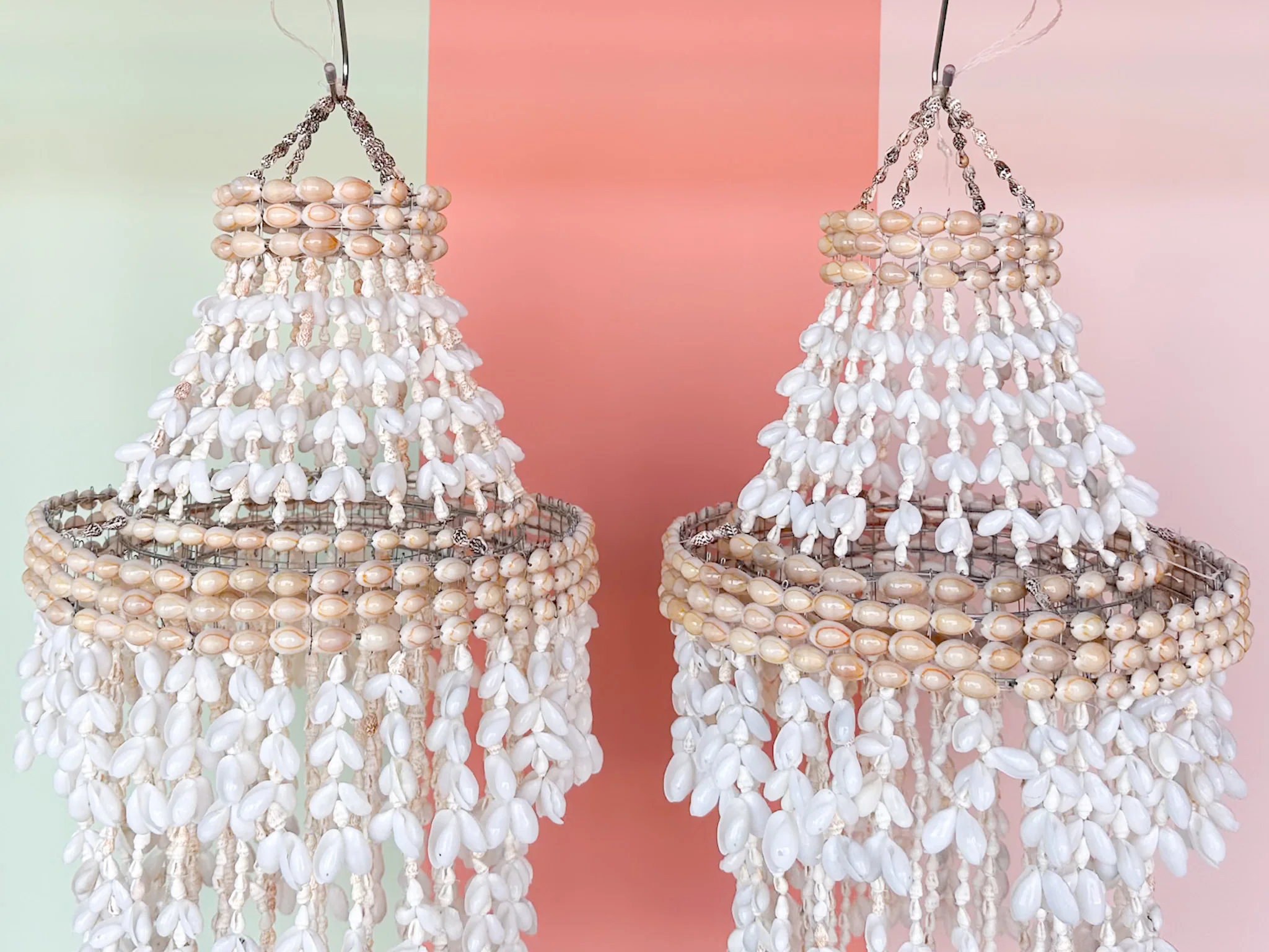 Pair of Shell Chandeliers - Image 4