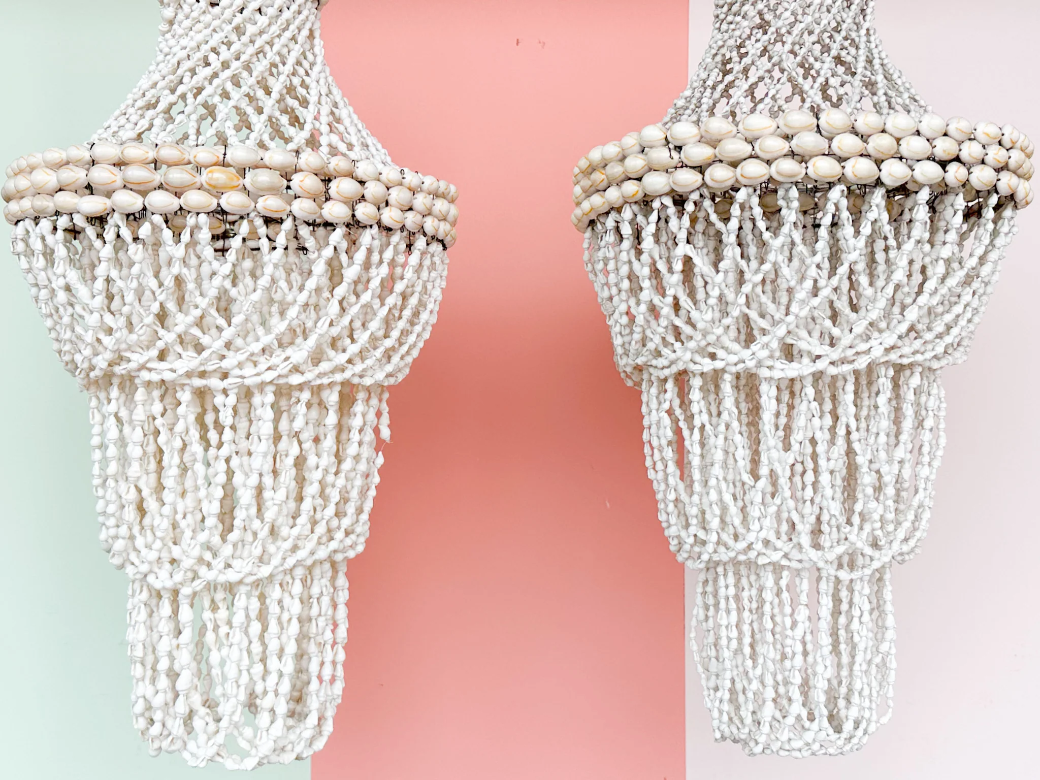 Pair of Shell Chandeliers - Image 3