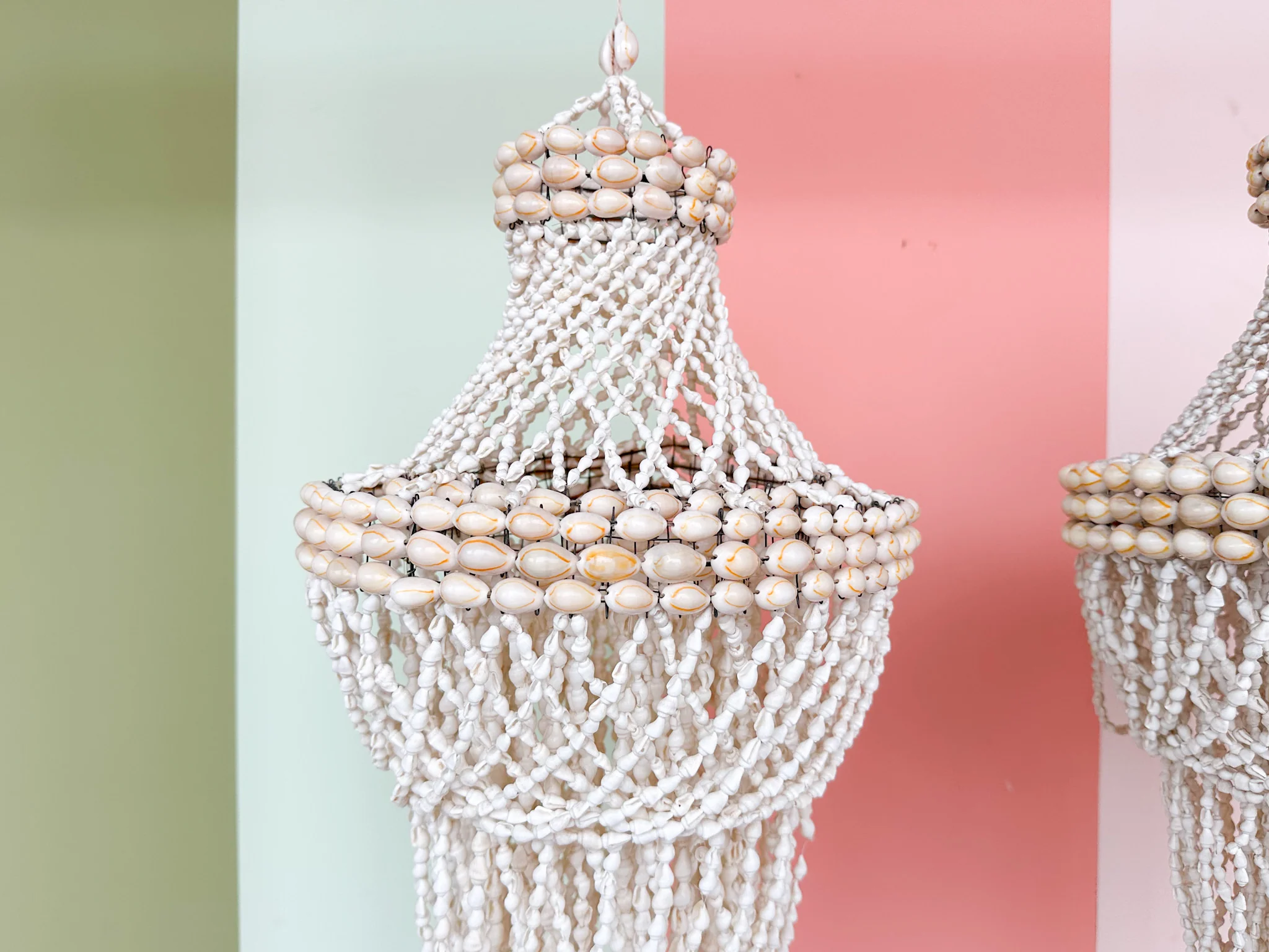 Pair of Shell Chandeliers - Image 7