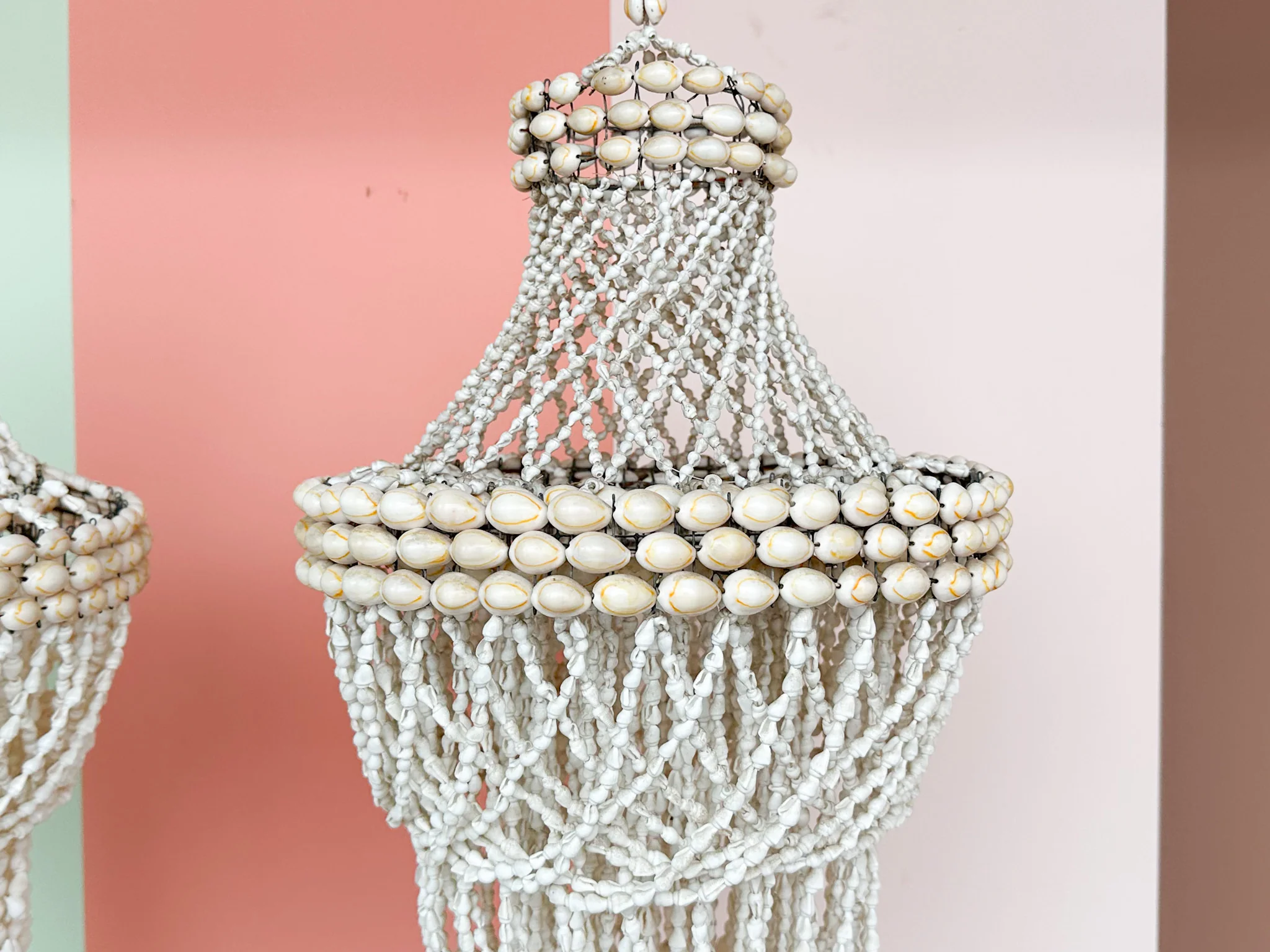 Pair of Shell Chandeliers - Image 8