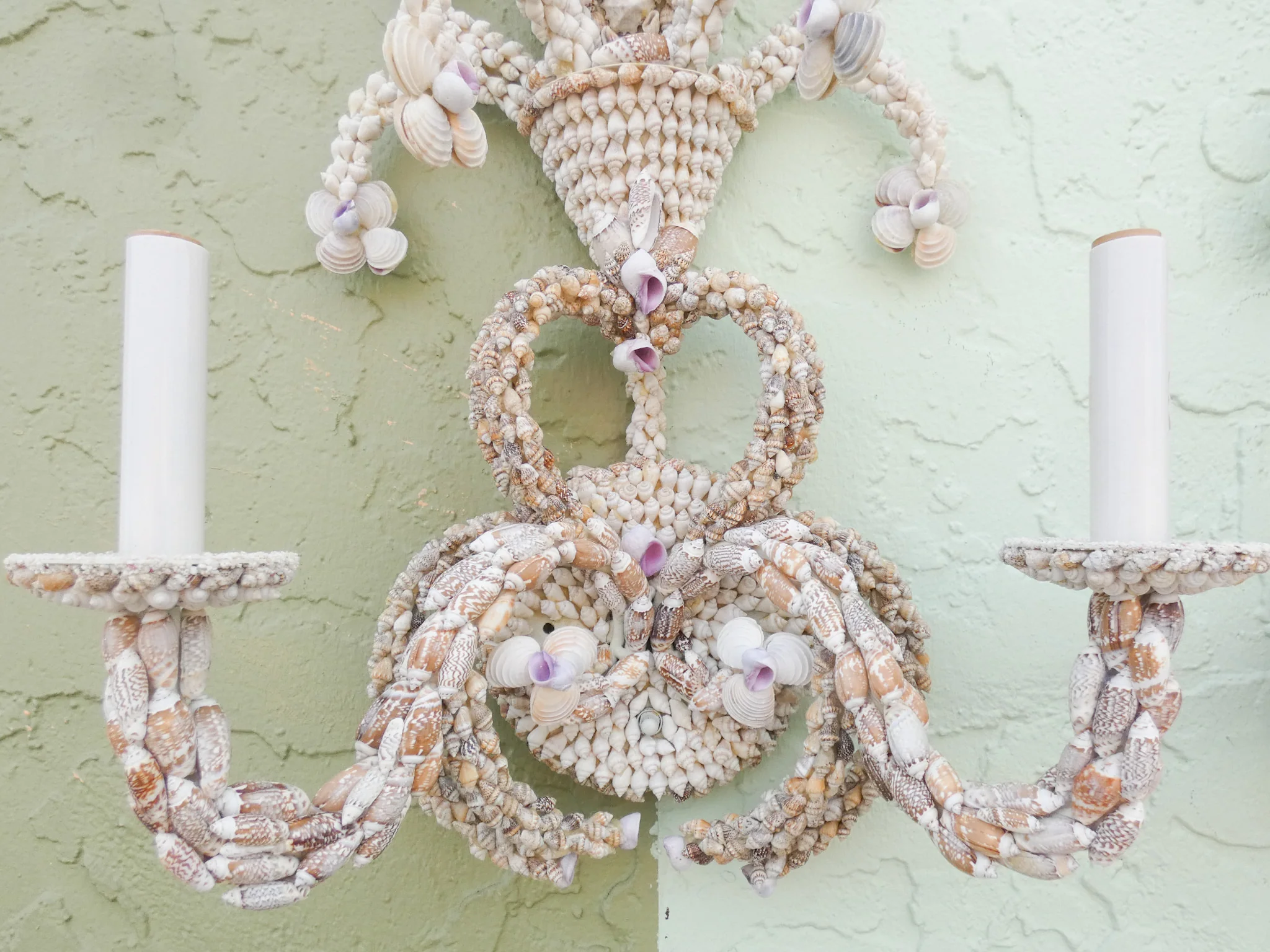 Pair of Shell Encrusted Wall Sconces - Image 5