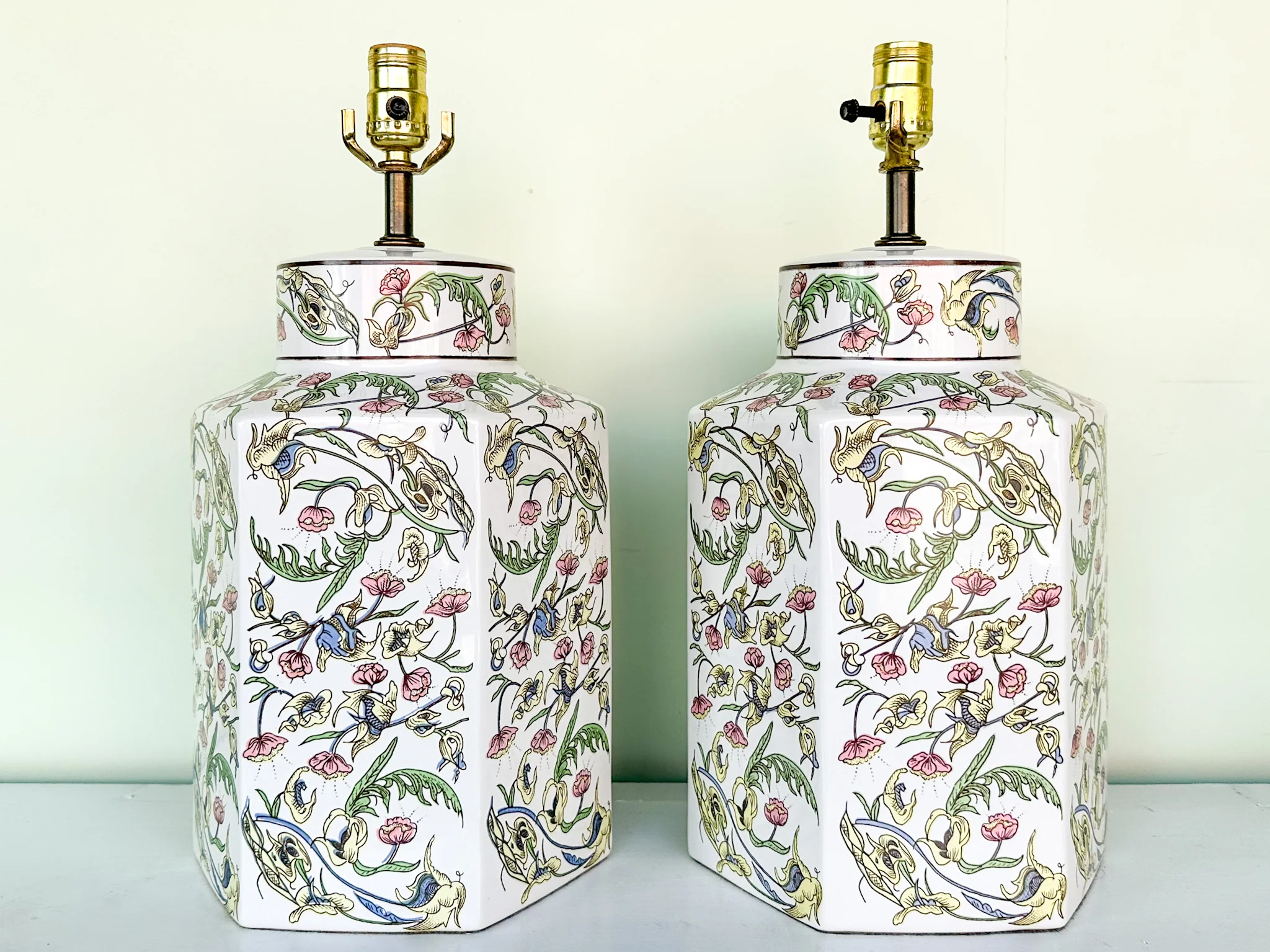 Pair of Springtime Ginger Jar Lamps - Image 10