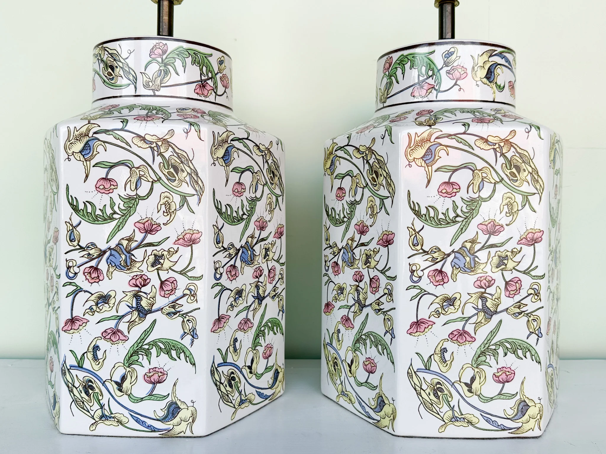 Pair of Springtime Ginger Jar Lamps - Image 6