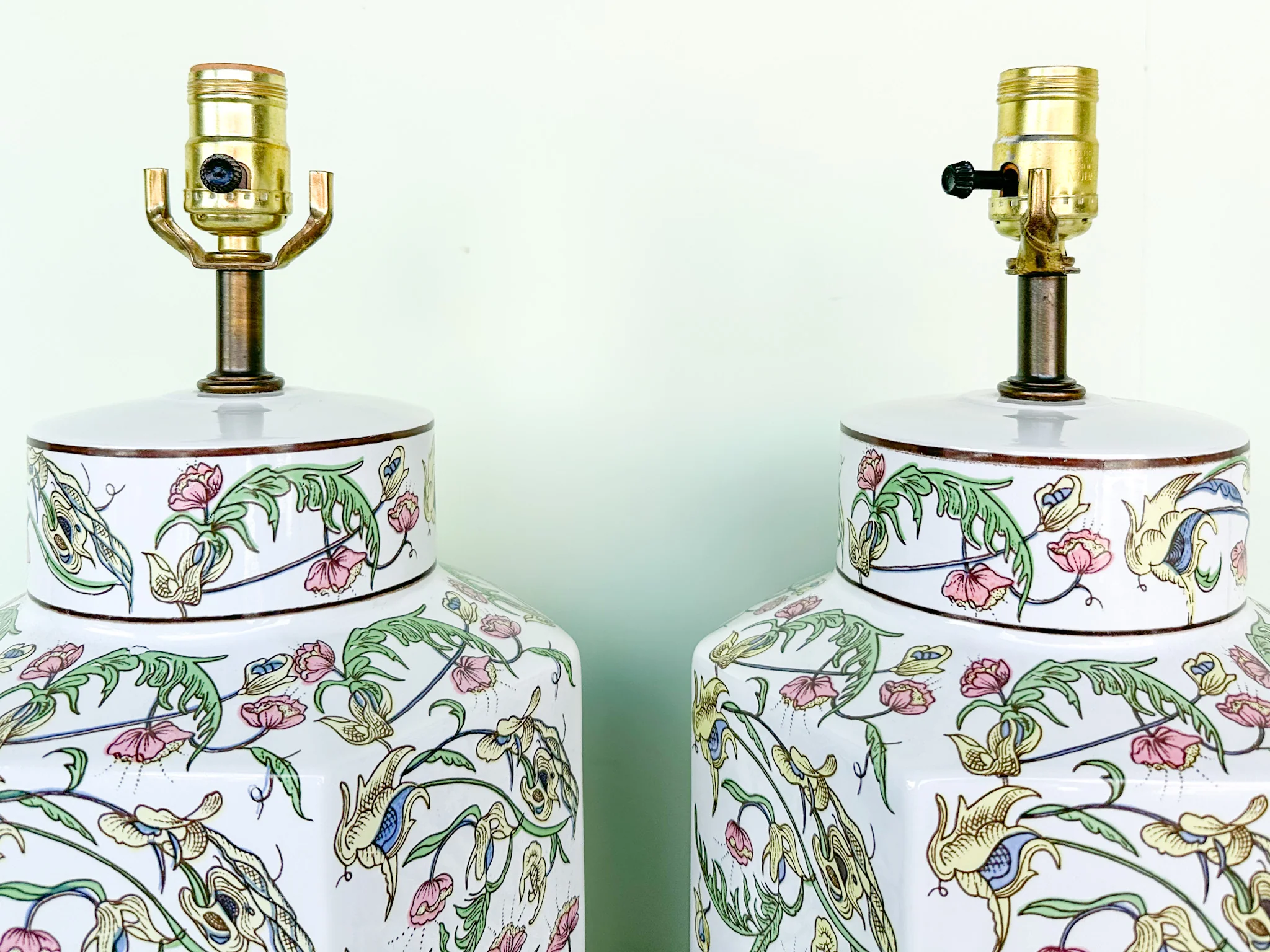 Pair of Springtime Ginger Jar Lamps - Image 9