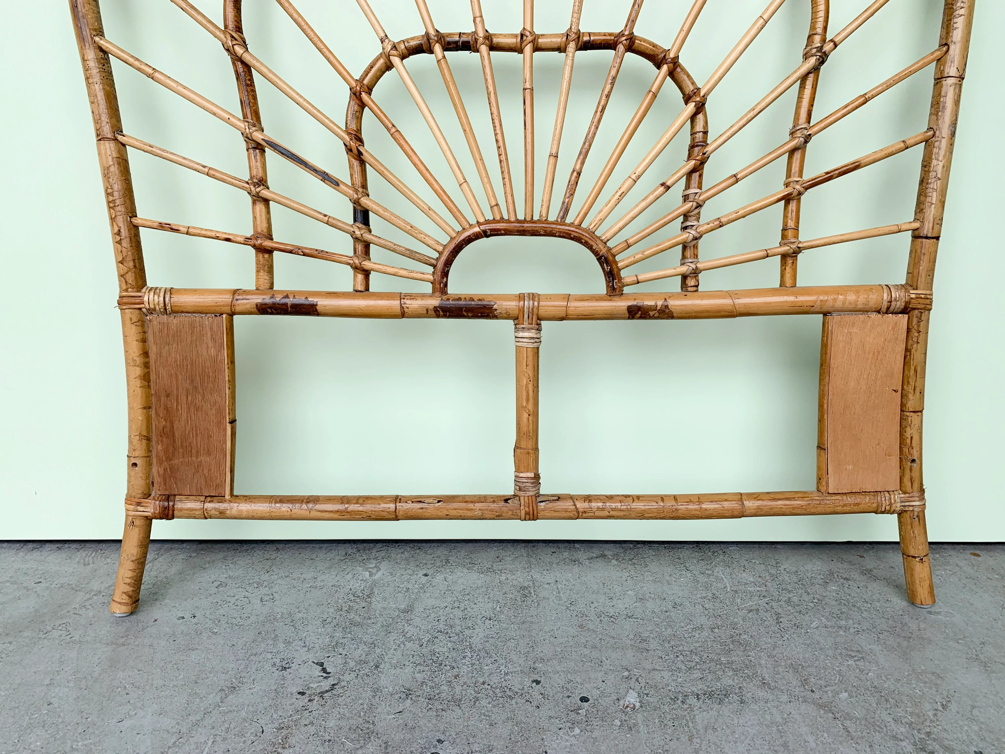 Pair of Sunshine Rattan Twin Headboards - Image 4