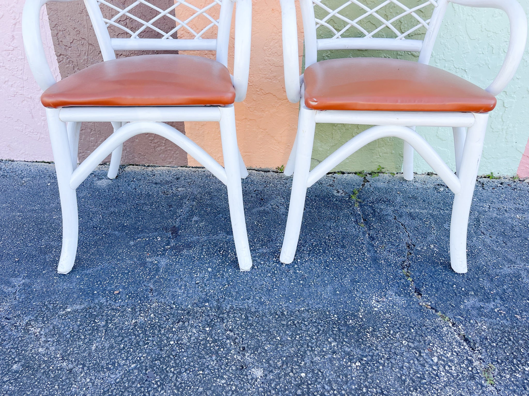 Pair of Sweet Rattan Chairs - Image 4