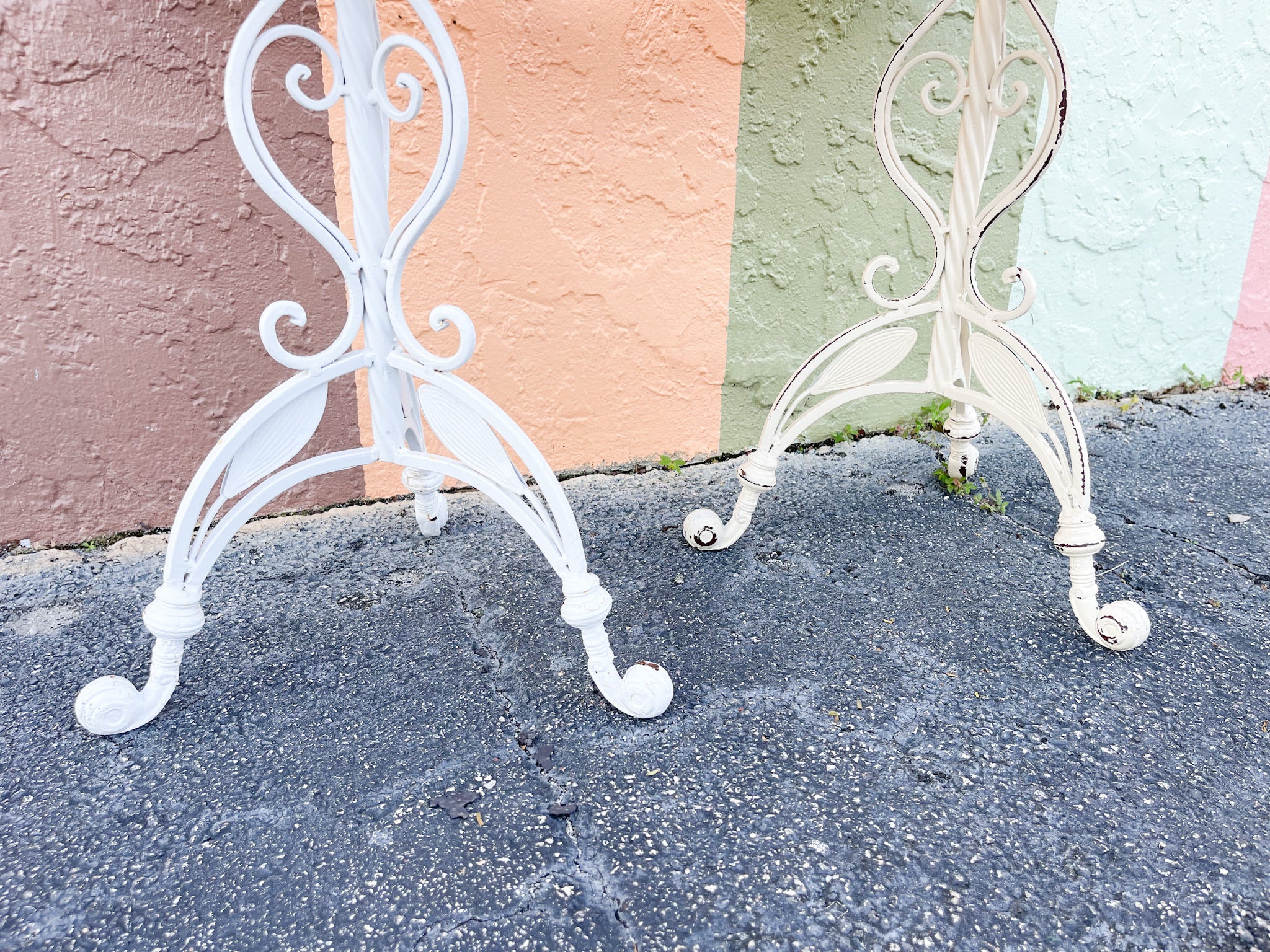 Pair of Tassel and Flower Side Tables - Image 3