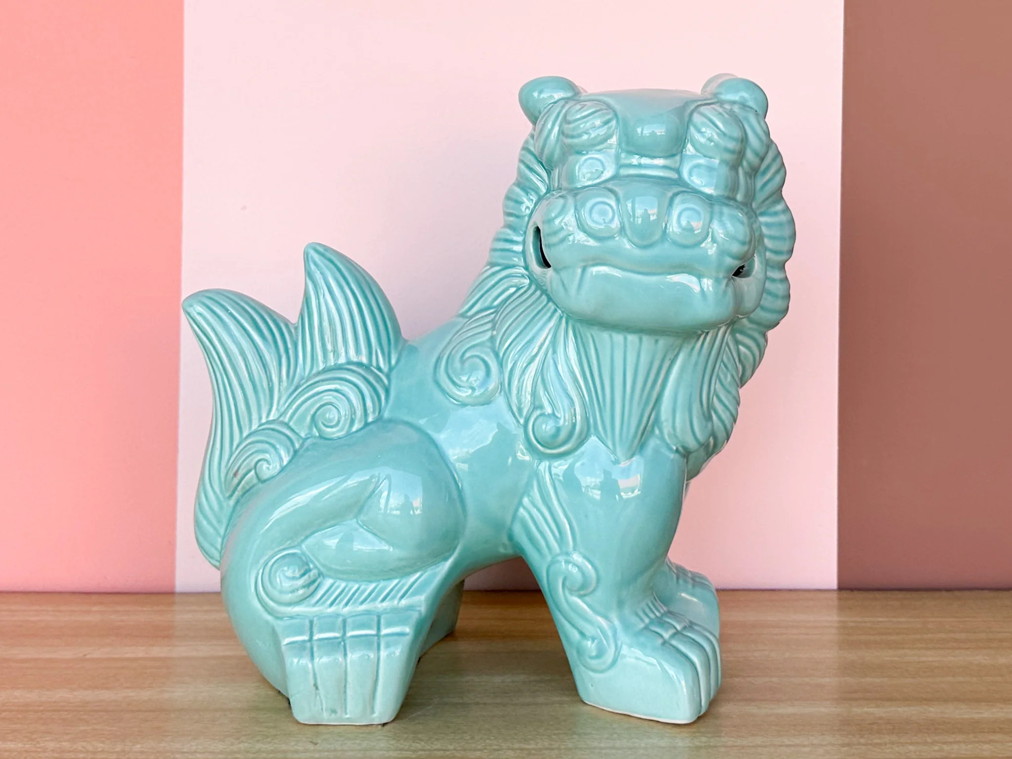 Pair of Turquoise Foo Dogs - Image 5