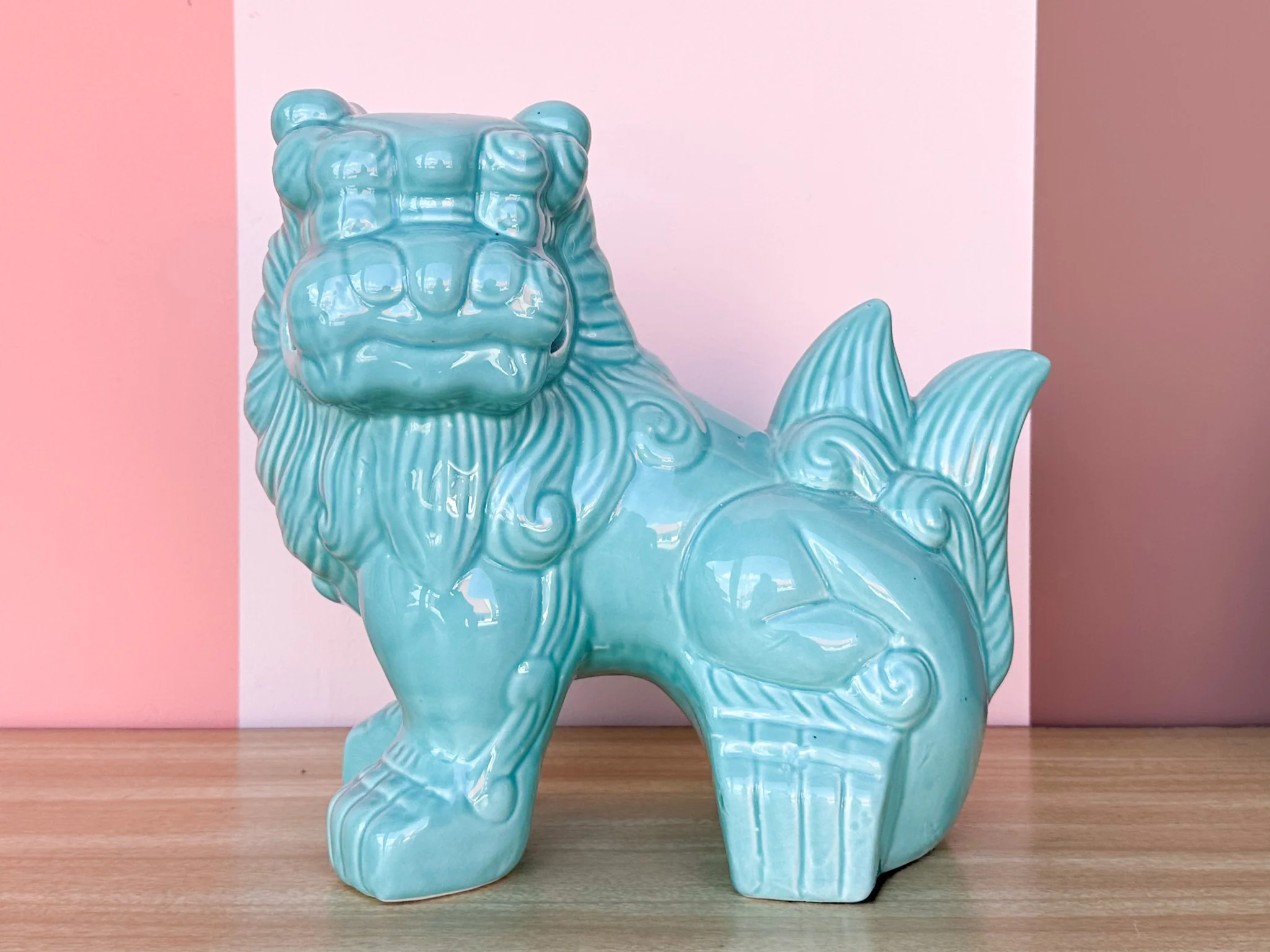 Pair of Turquoise Foo Dogs - Image 6