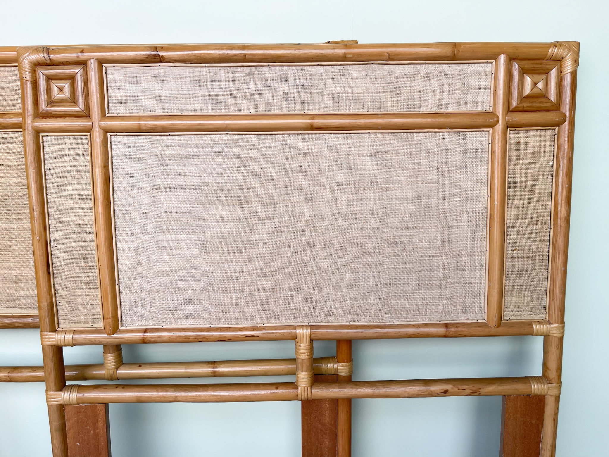 Pair of Twin Seagrass Rattan Headboards - Image 6
