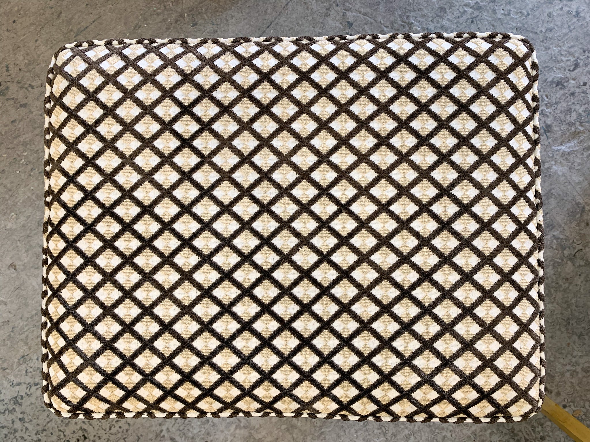 Pair of Upholstered X Benches - Image 3