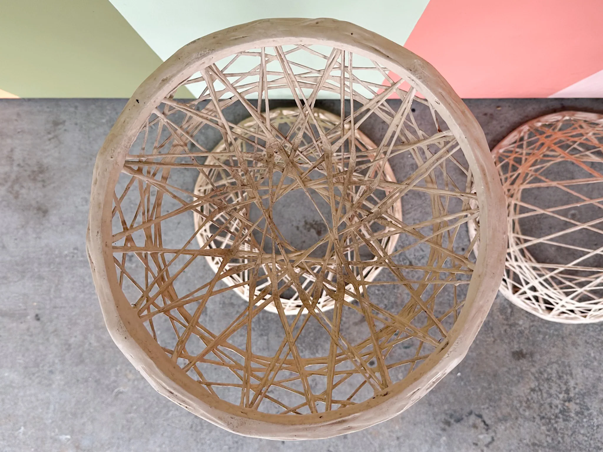 Pair of Webspun Plant Stands - Image 6