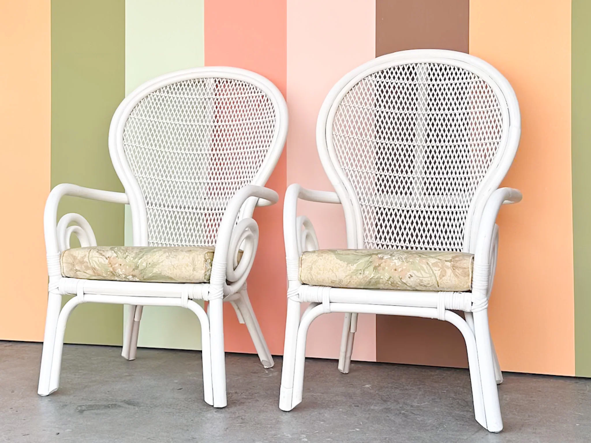 Pair of Whimsical Balloon Back Chairs - Image 2